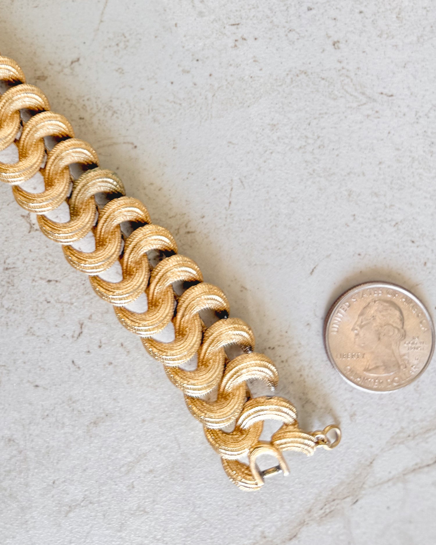 Vintage Wide S-Link Chain Bracelet