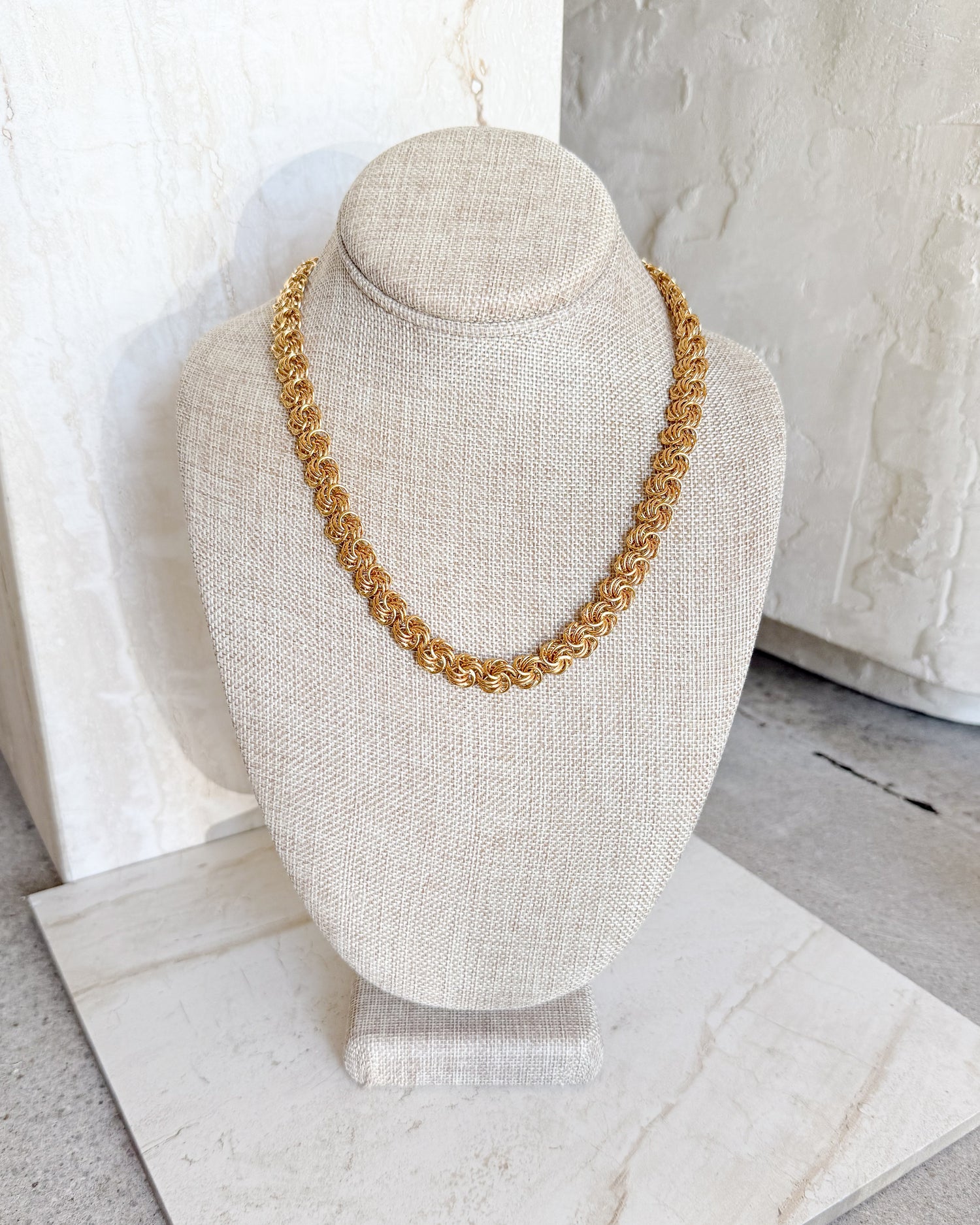 Vintage Braided Rope Necklace
