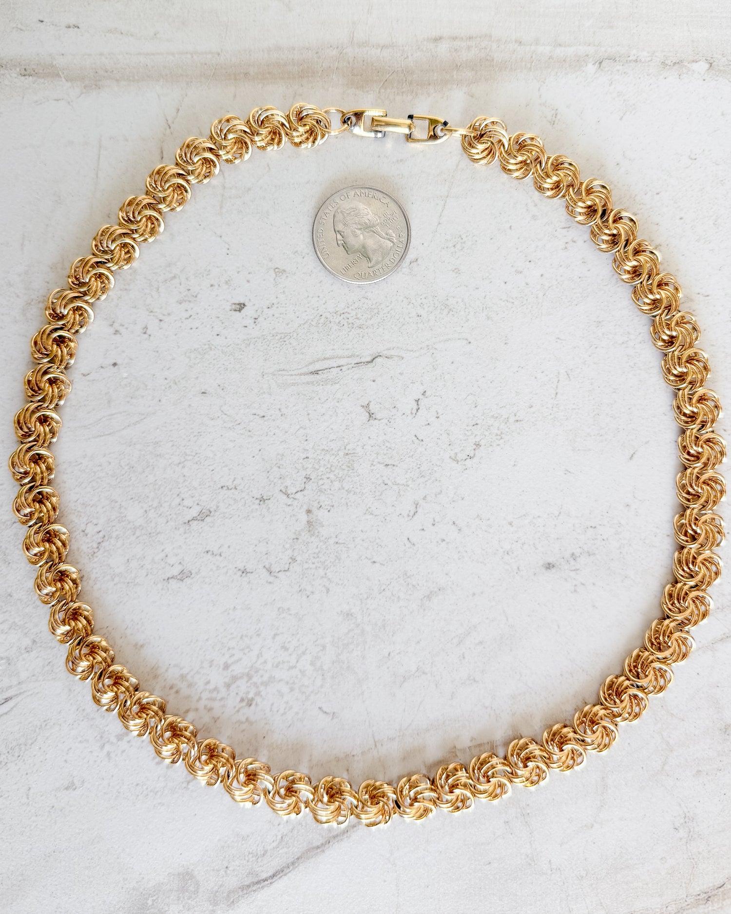 Vintage Braided Rope Necklace