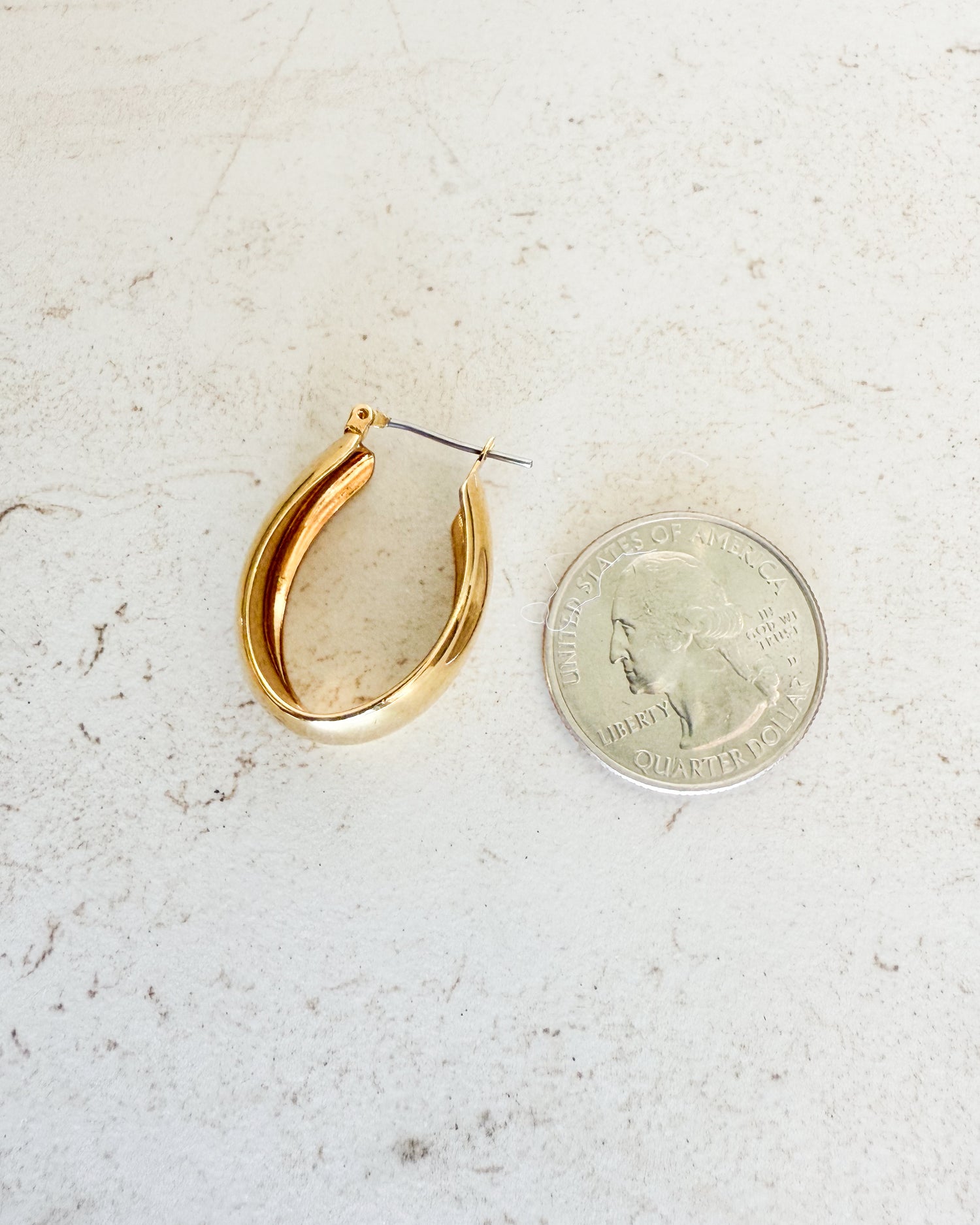 Vintage Oval Hoop - Small