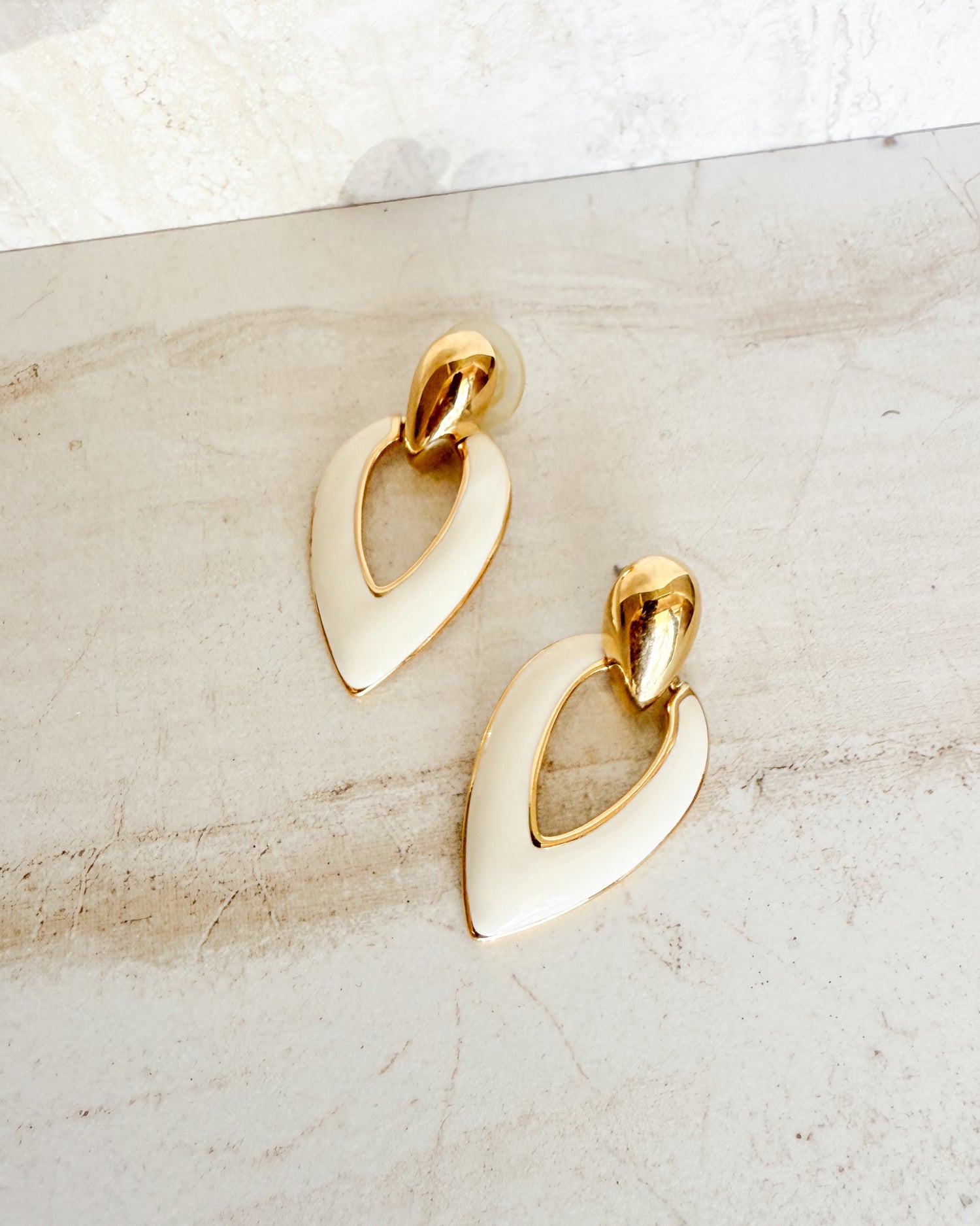 Open Teardrop Dangle Earrings