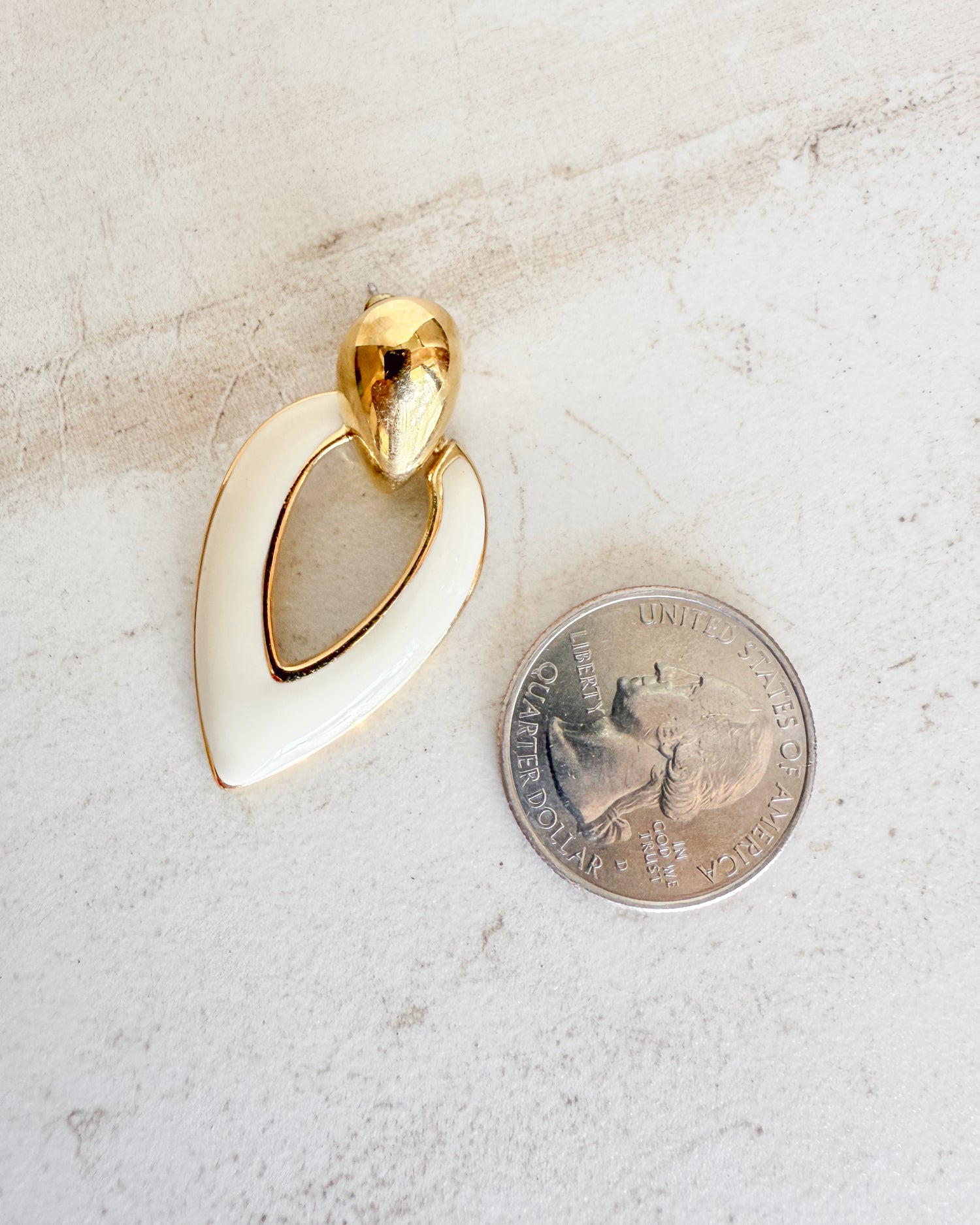 Open Teardrop Dangle Earrings