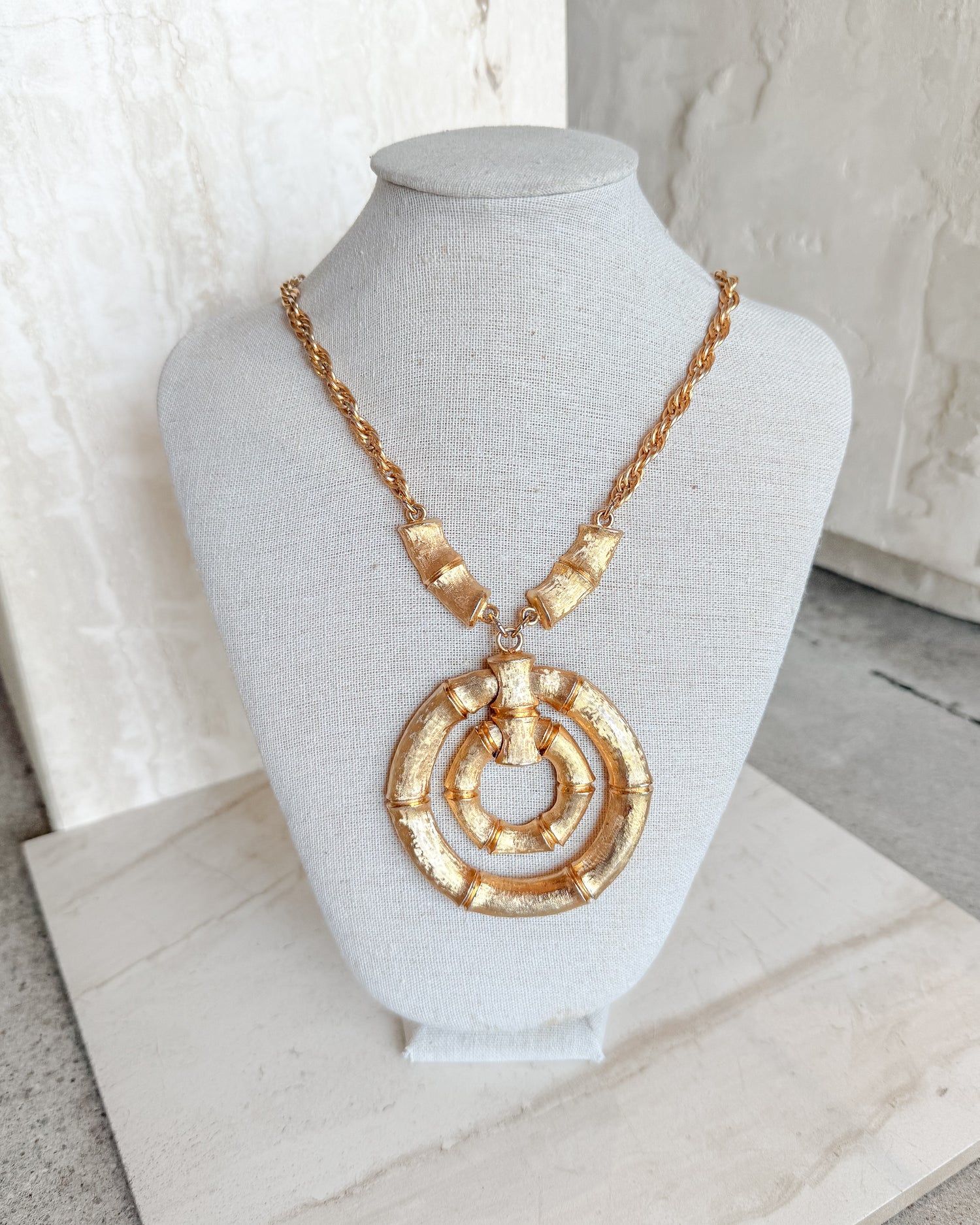 Vintage Napier Statement Bamboo Necklace