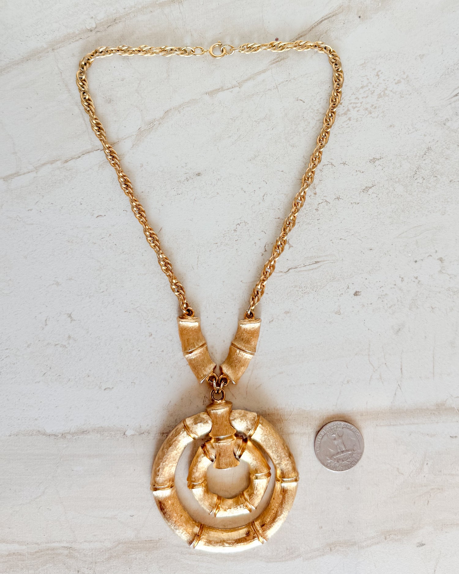Vintage Napier Statement Bamboo Necklace