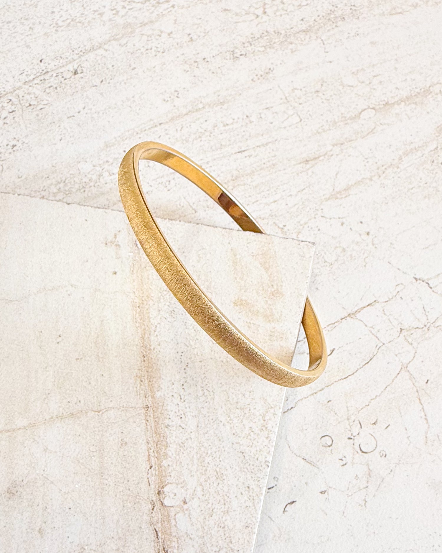Vintage MONET gold-plated and matt structured bangle