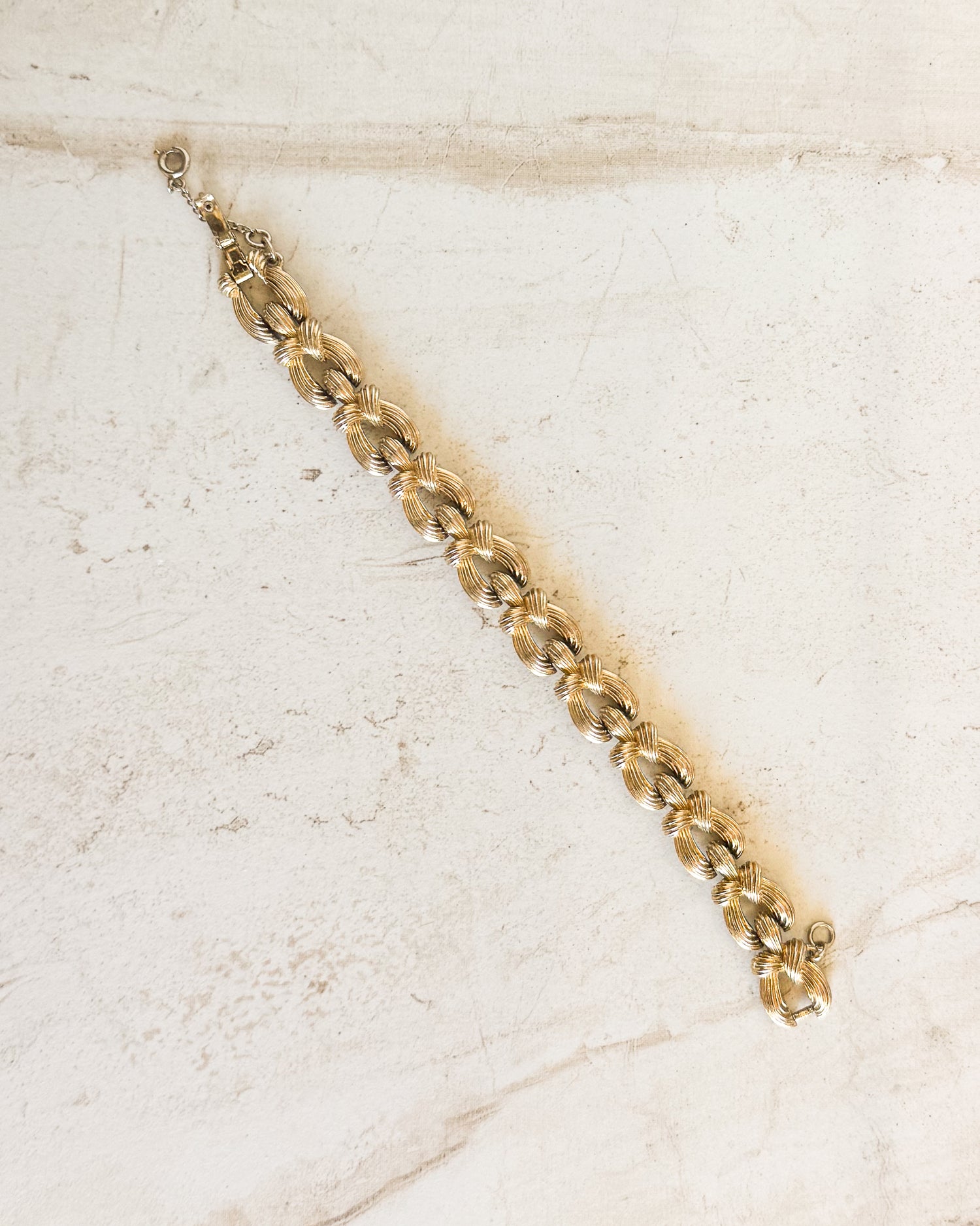 Vintage Monet Gold Knotted Bracelet