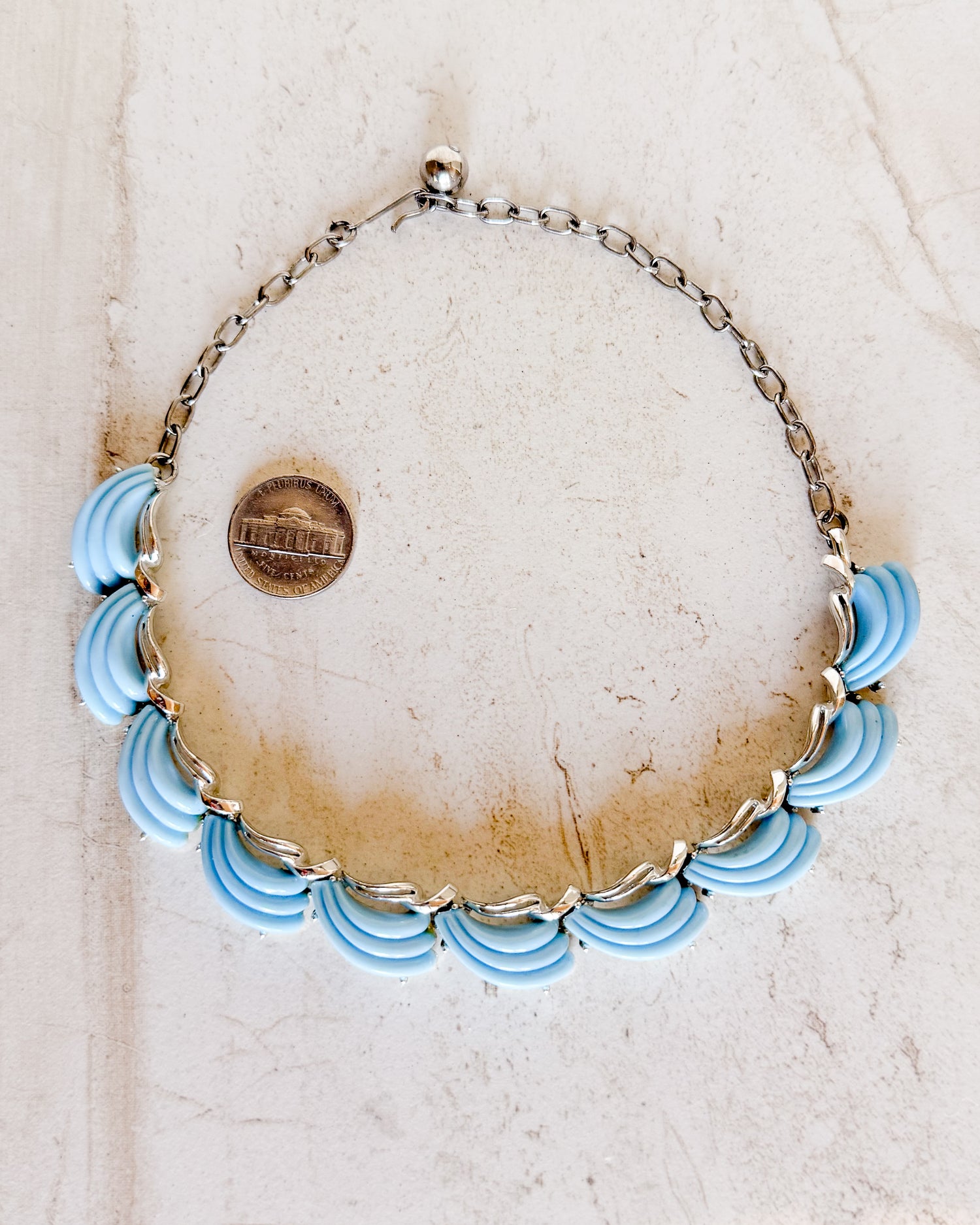 Vintage Ocean Wave Necklace