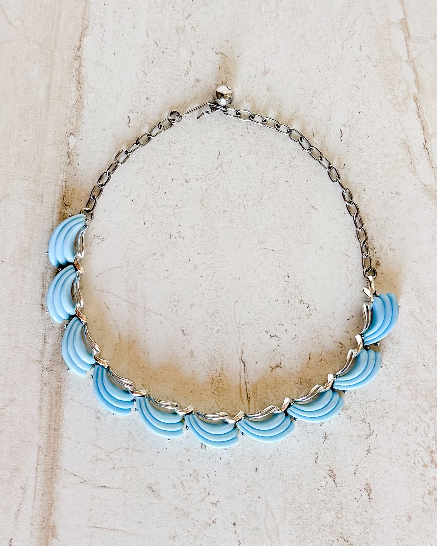 Vintage Ocean Wave Necklace