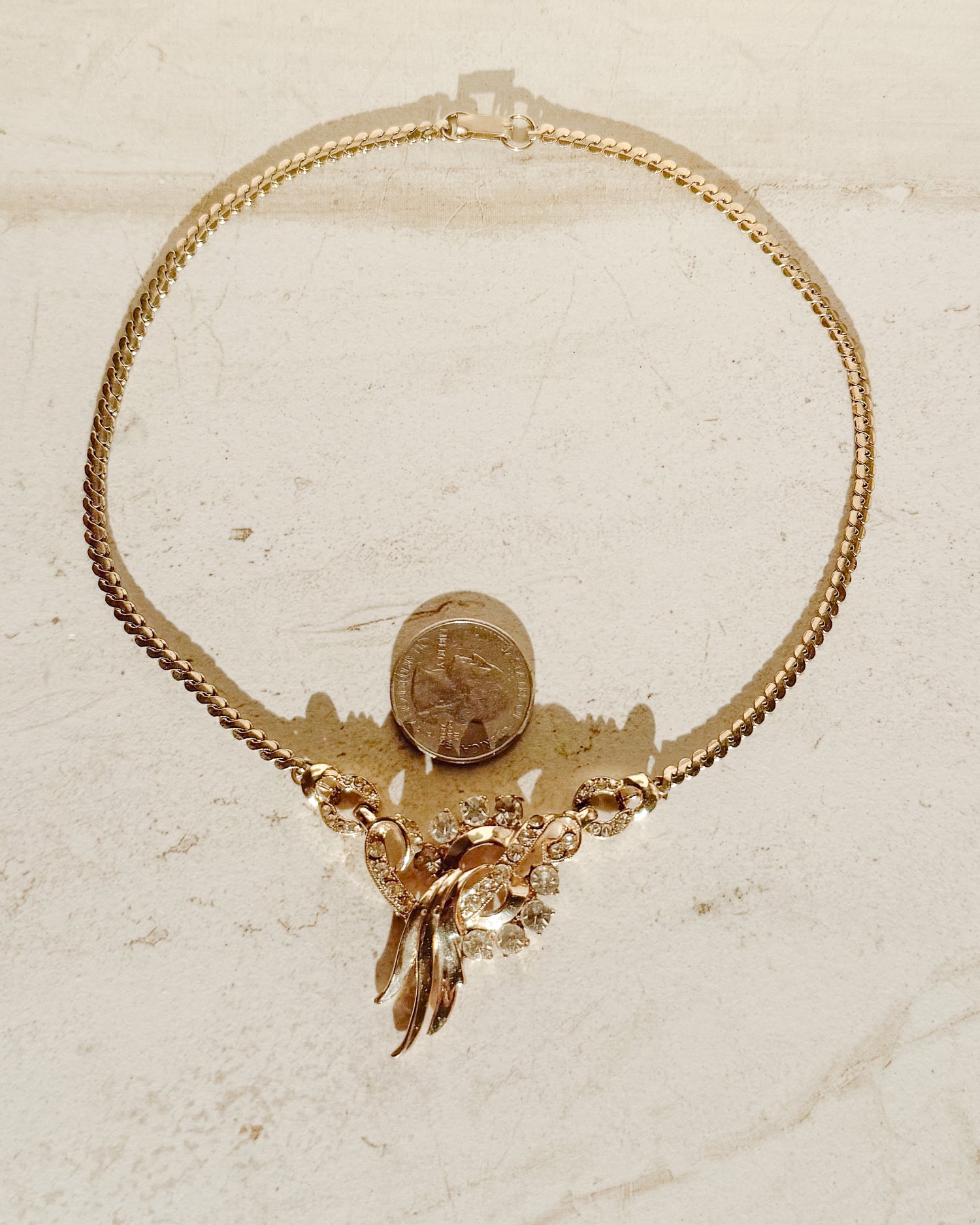 Vintage Signed Pat Pend Chocker Necklace