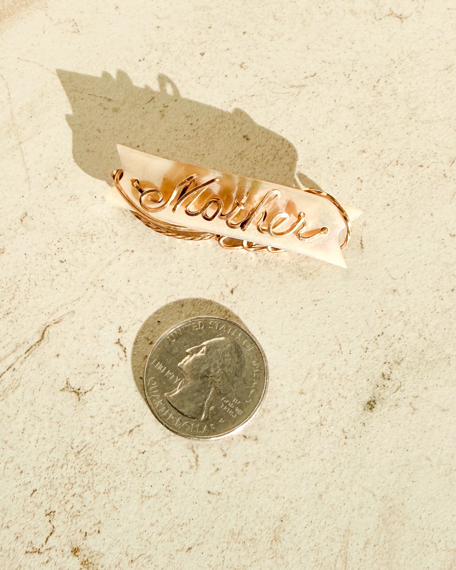 Vintage 1950 Mother of Pearl Pin 1