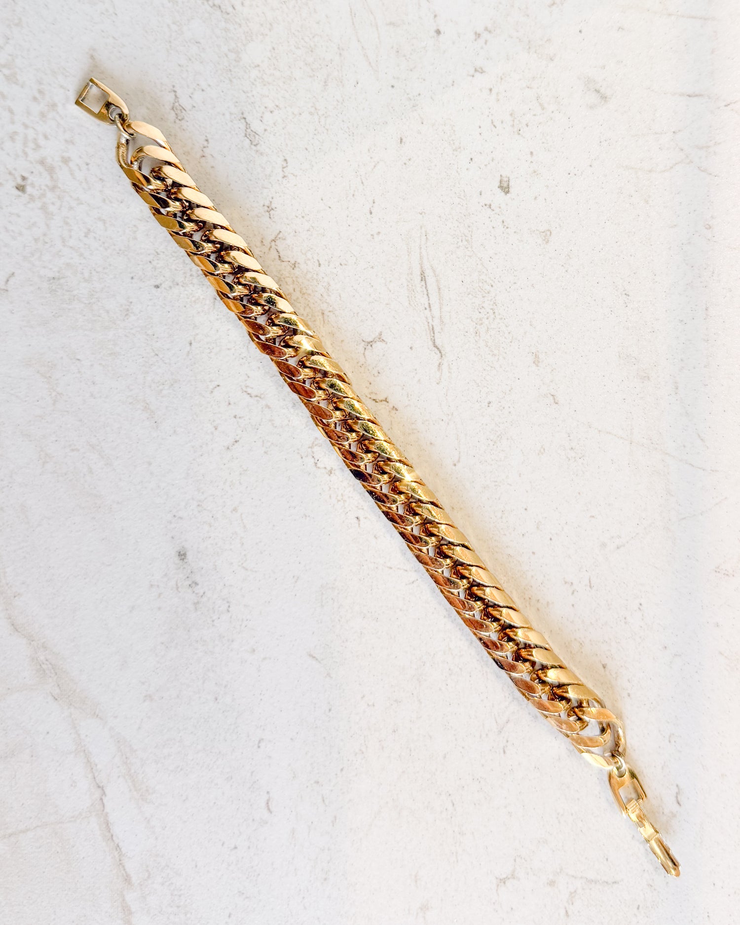 Vintage Thick Gold Chain Bracelet