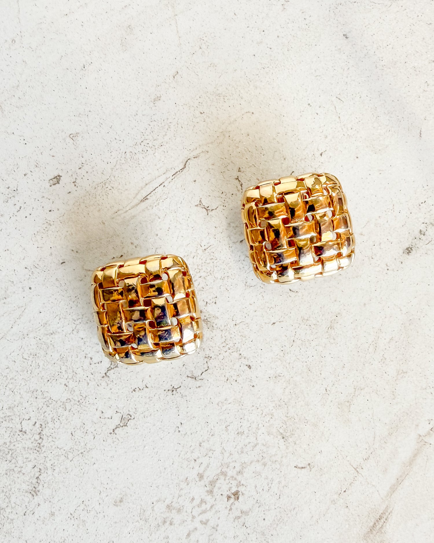 Vintage Butler Gold Tone Clip-on Earrings