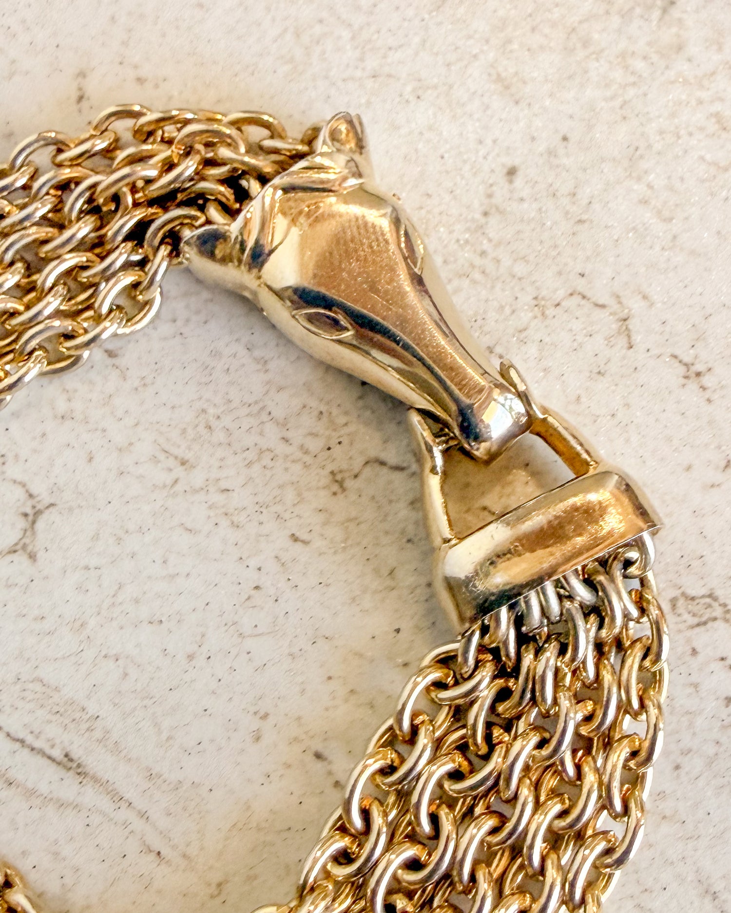 Vintage horse head bracelet