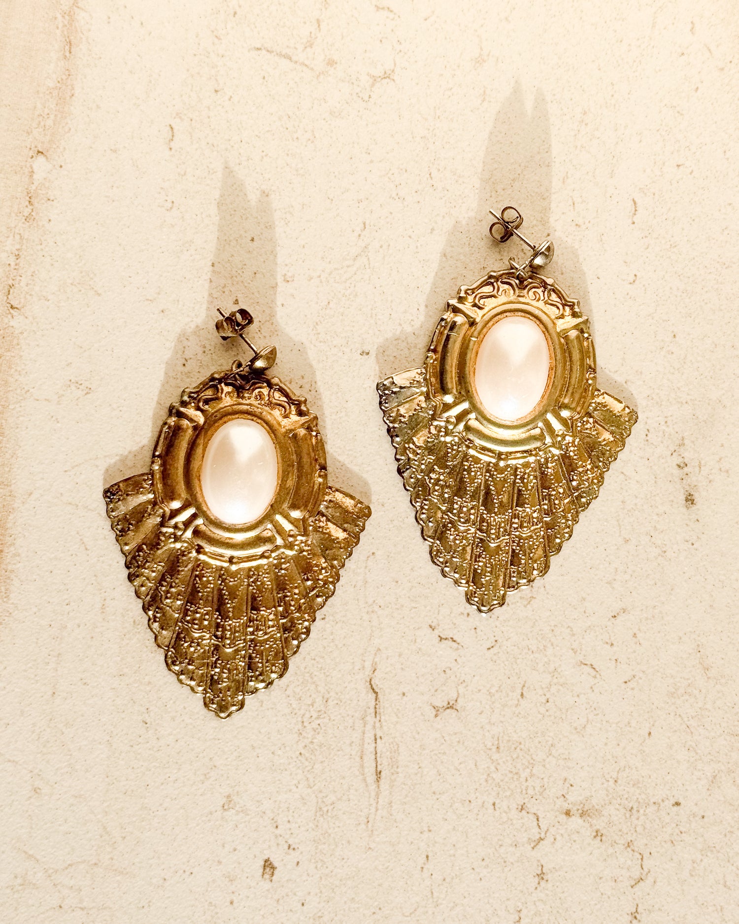 Vintage Victorian Faux Pearl dangle earrings