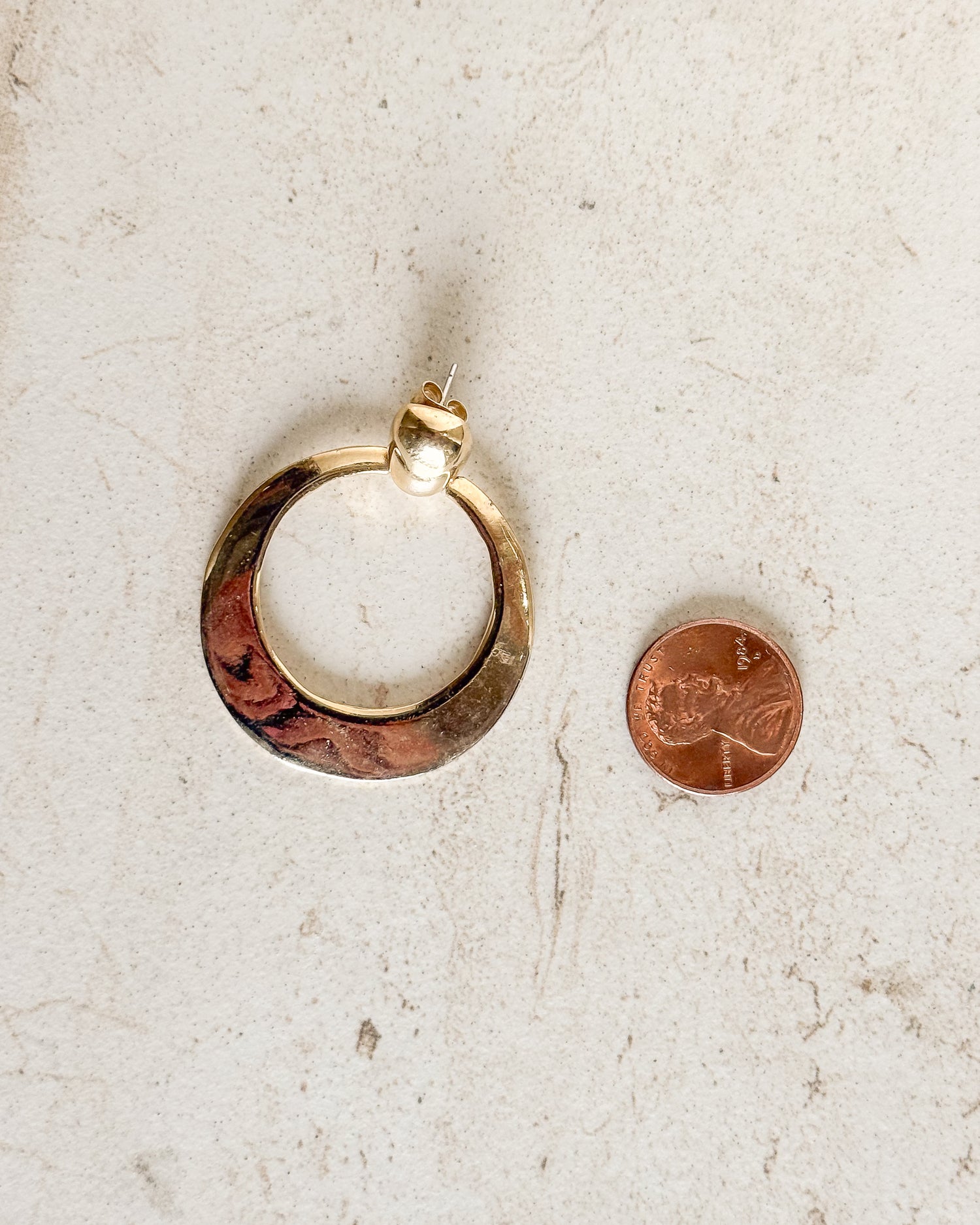 Vintage Gold Plated hoop earrings