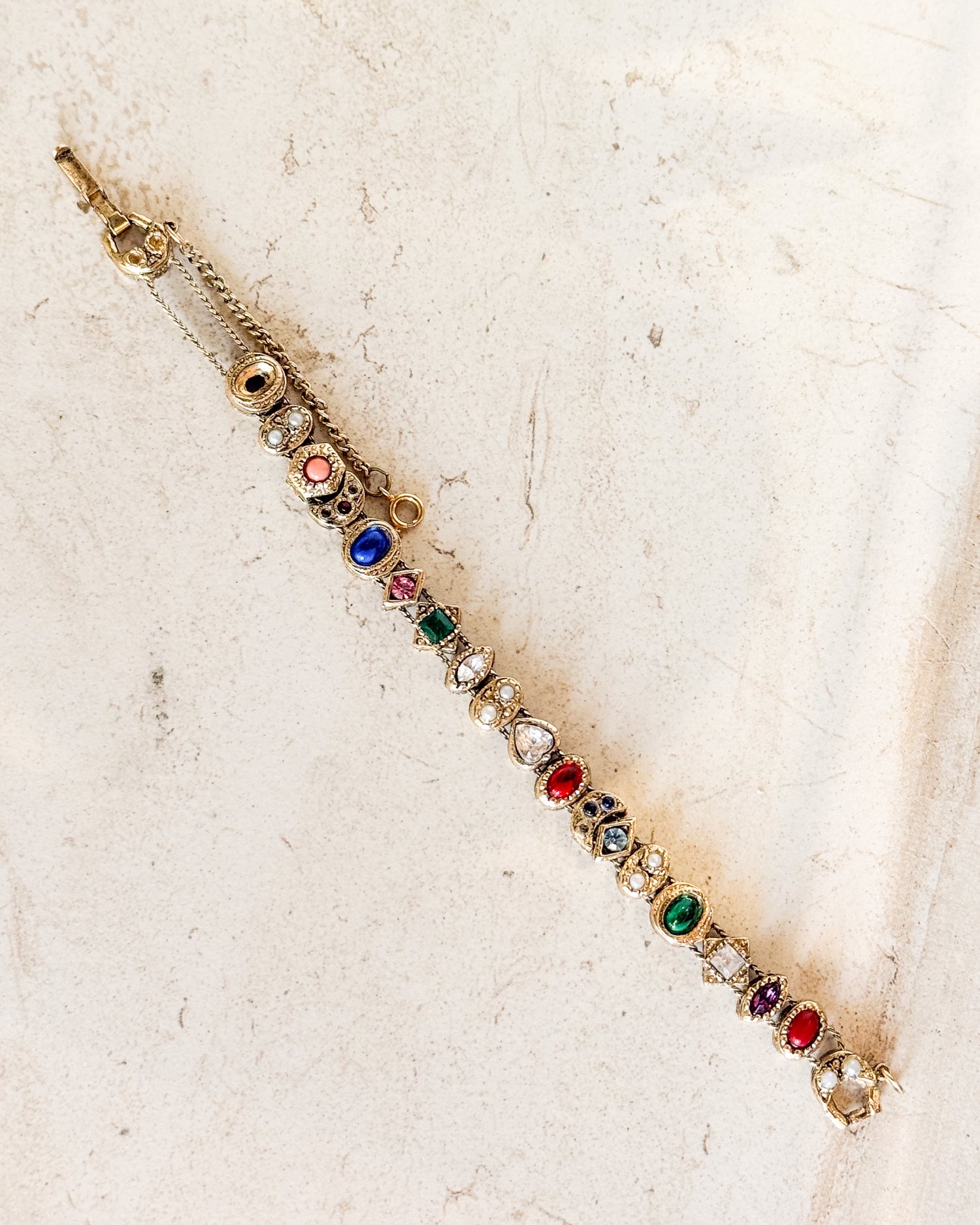 Vintage SLIDE CHARMS BRACELET