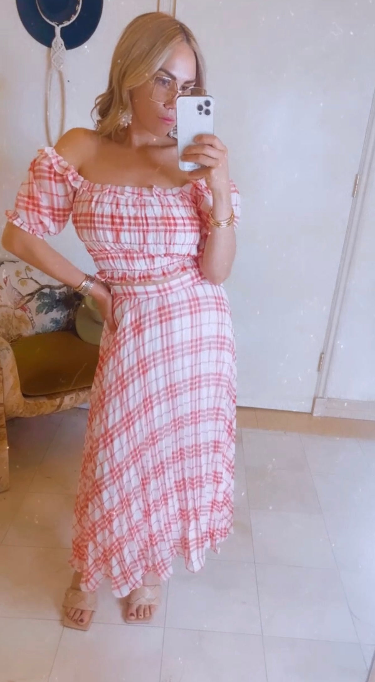 Gingham Skirt