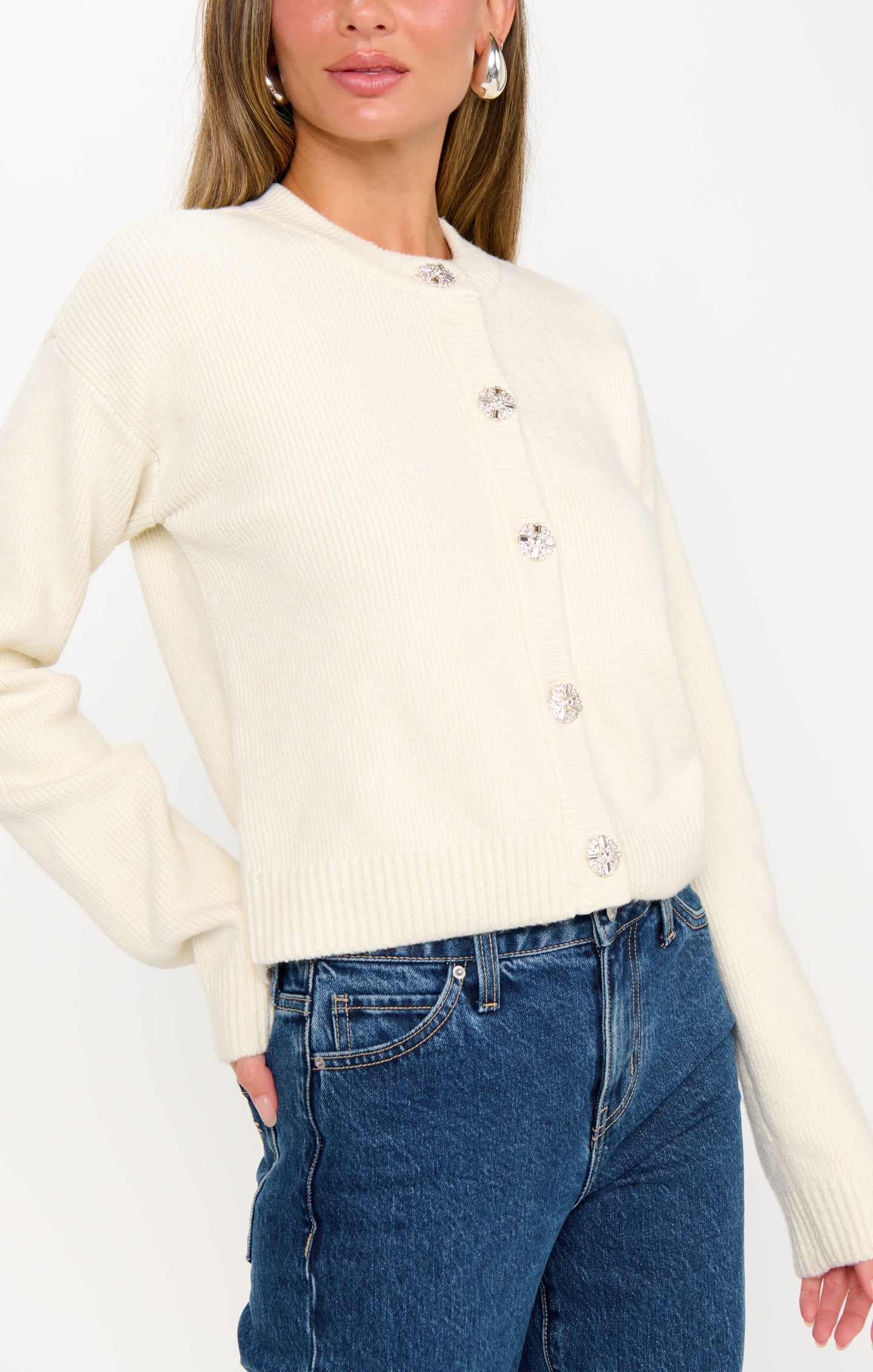 Maggie Cardigan Marzipan Knit