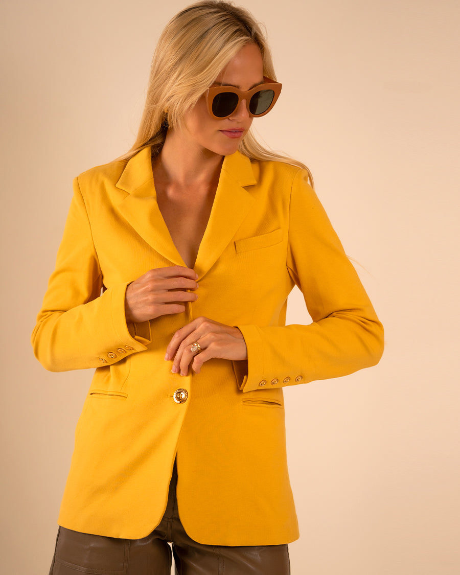 Canary on sale yellow blazer