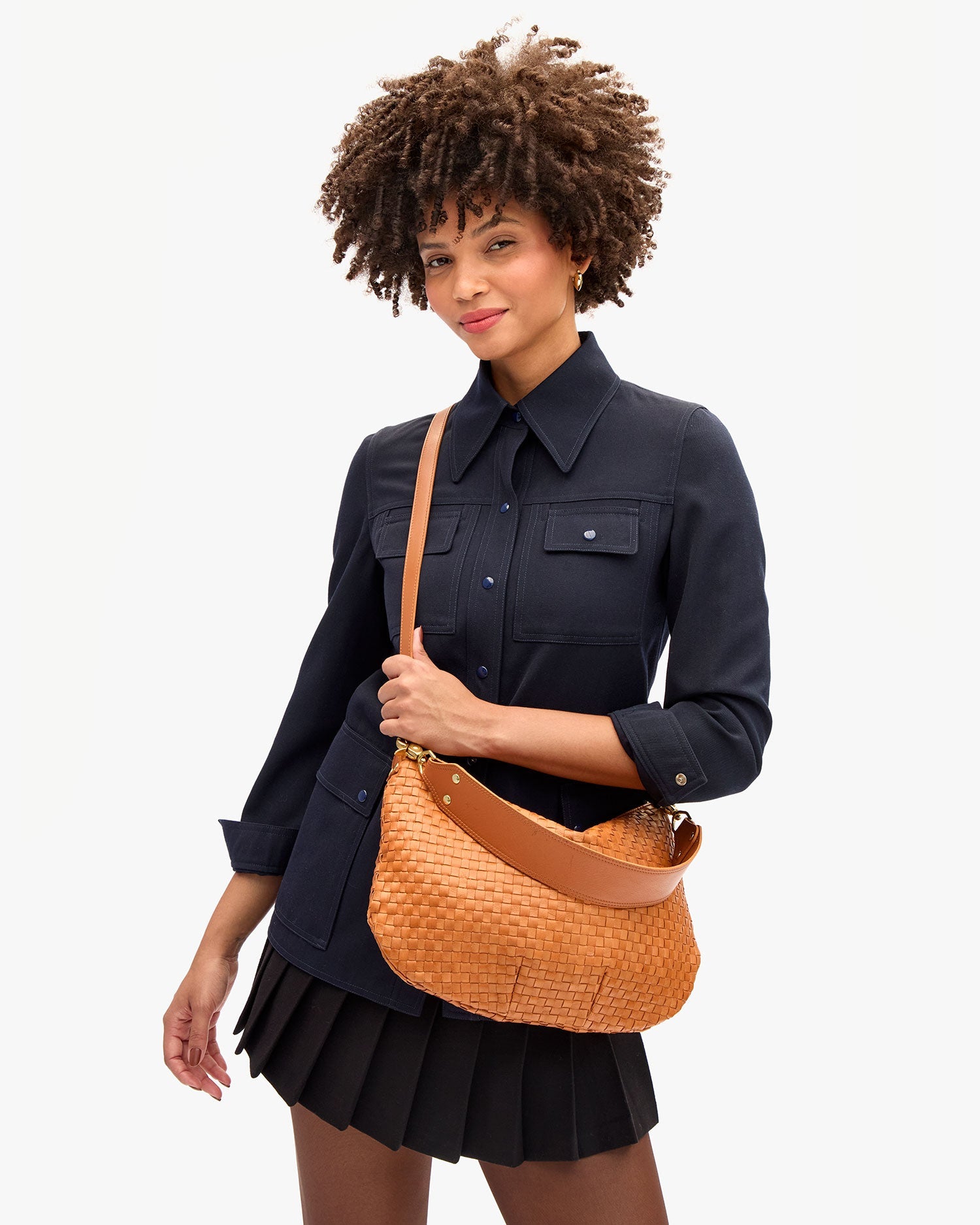 Moyen Messenger Natural Woven Checker
