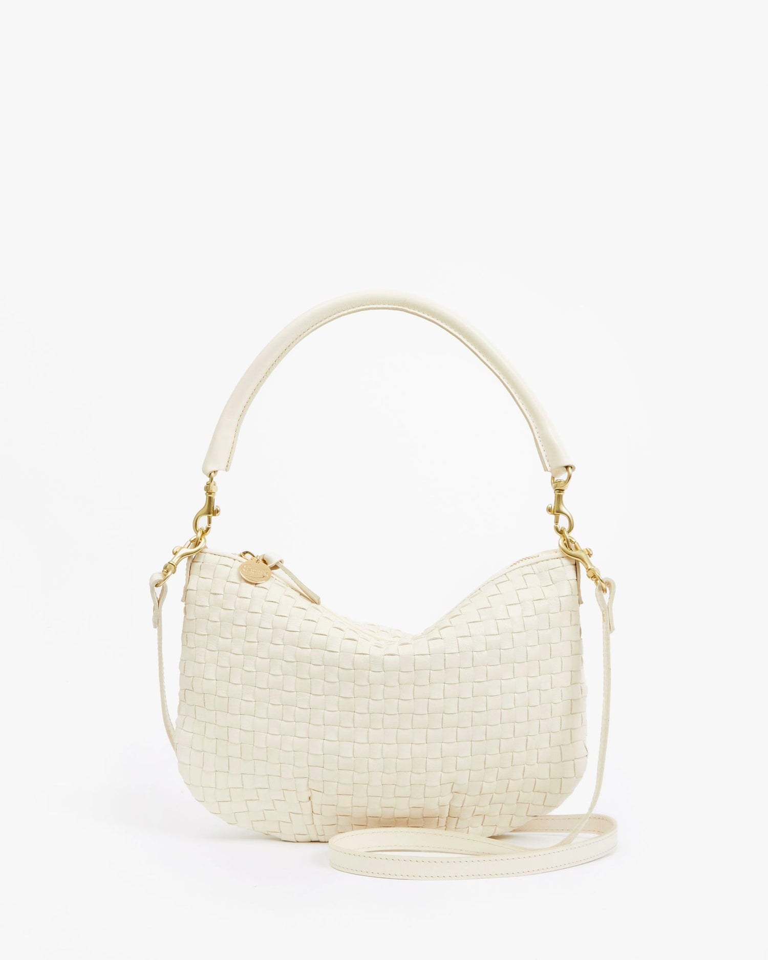 Petit Moyen Cream Woven Checker