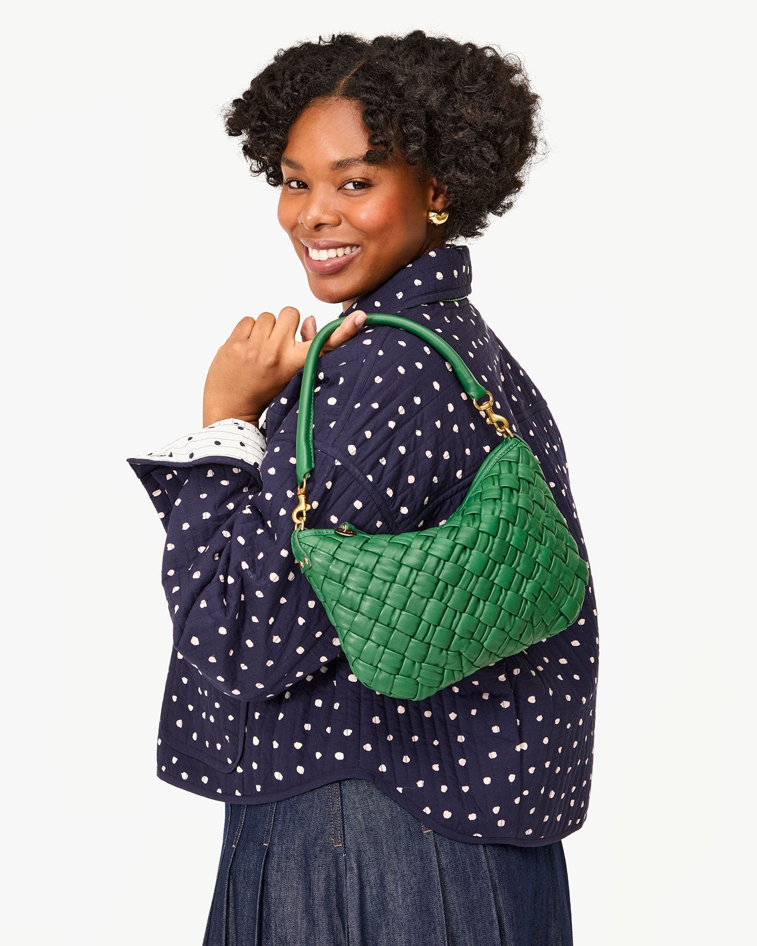 Petit Moyen Fern Puffy Woven