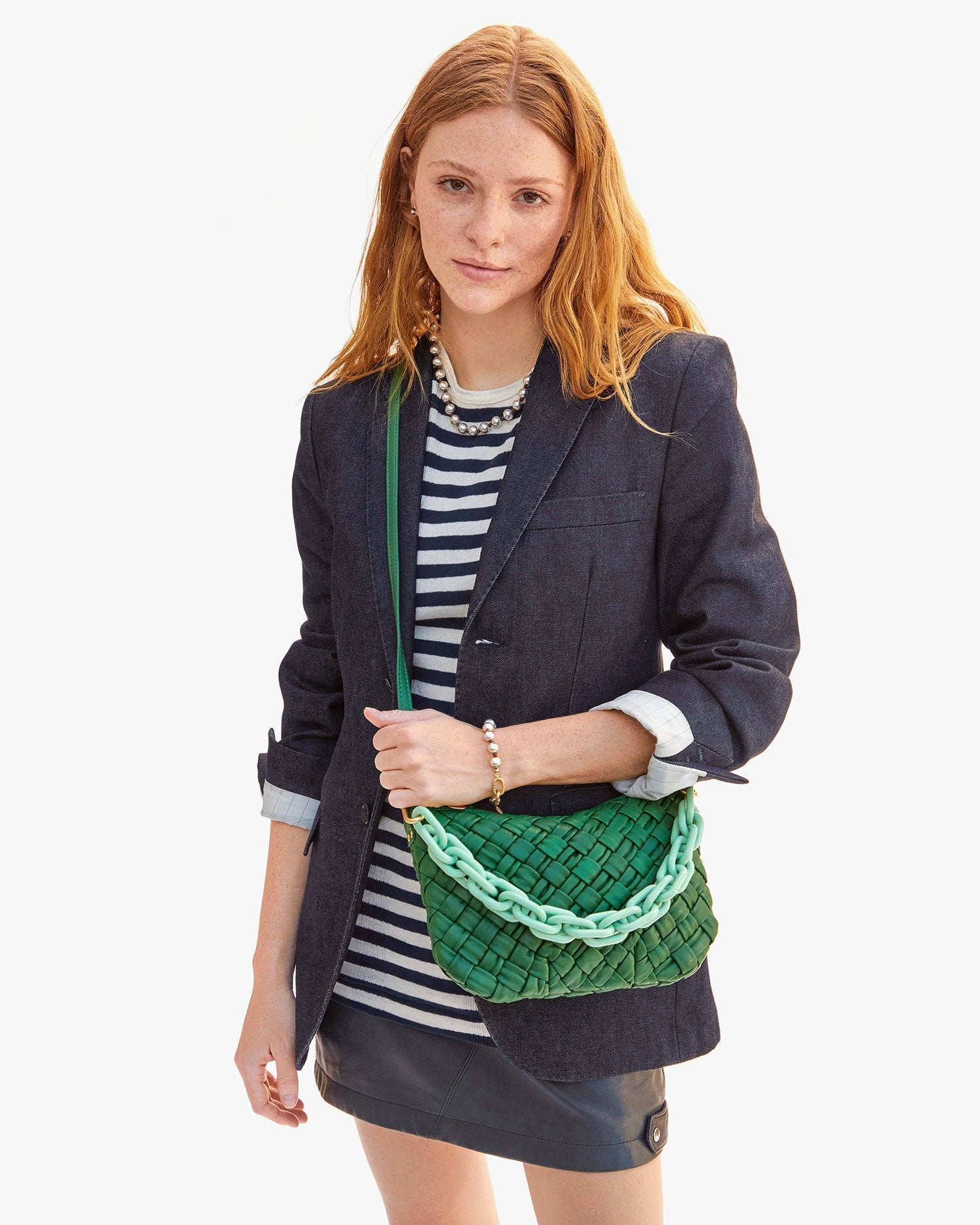 Petit Moyen Fern Puffy Woven