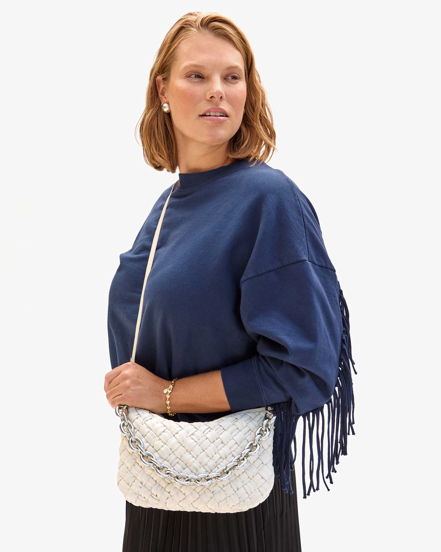 Petit Moyen Cream Puffy Woven