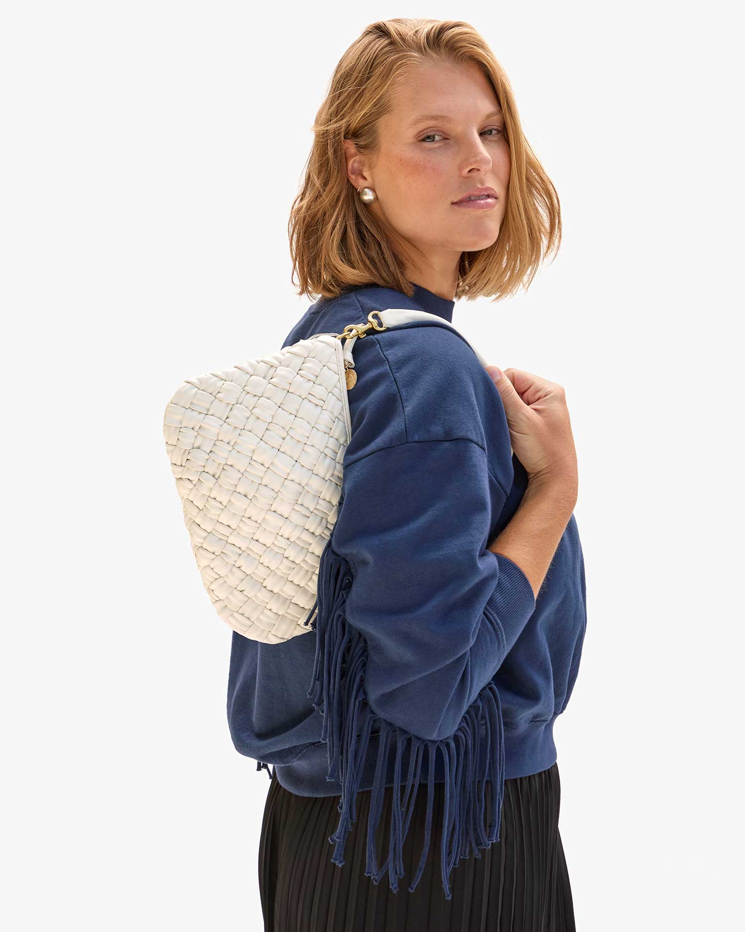 Petit Moyen Cream Puffy Woven