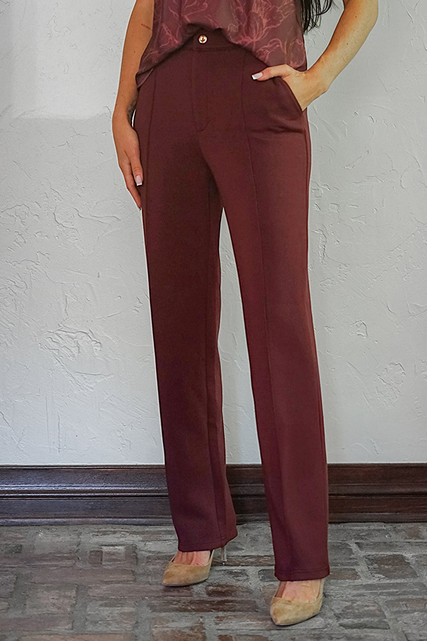 Stella Ultra Luxe Pant Merlot