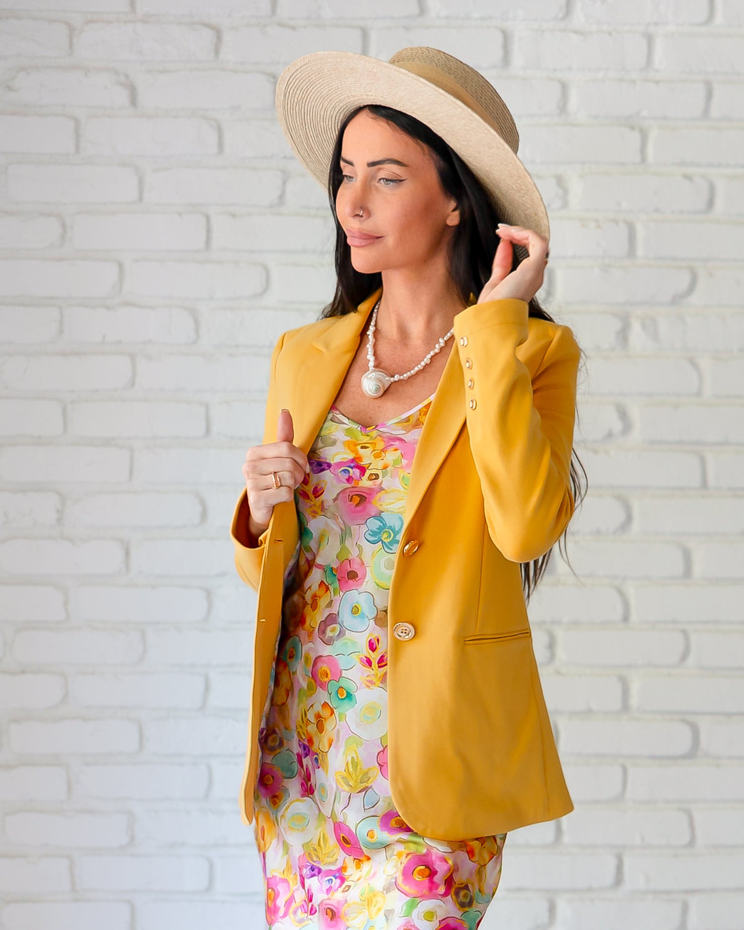 Morrison Interlock Blazer Canary