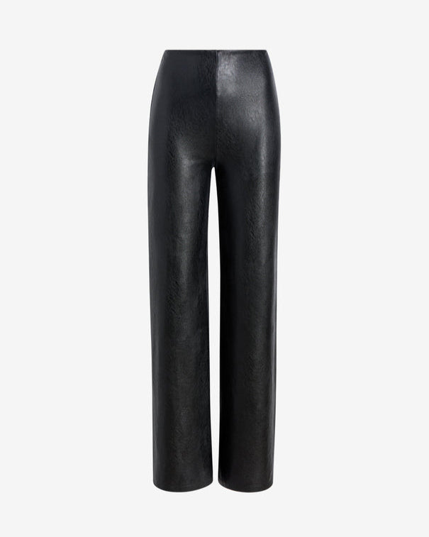 Faux Leather Wide Leg Pant