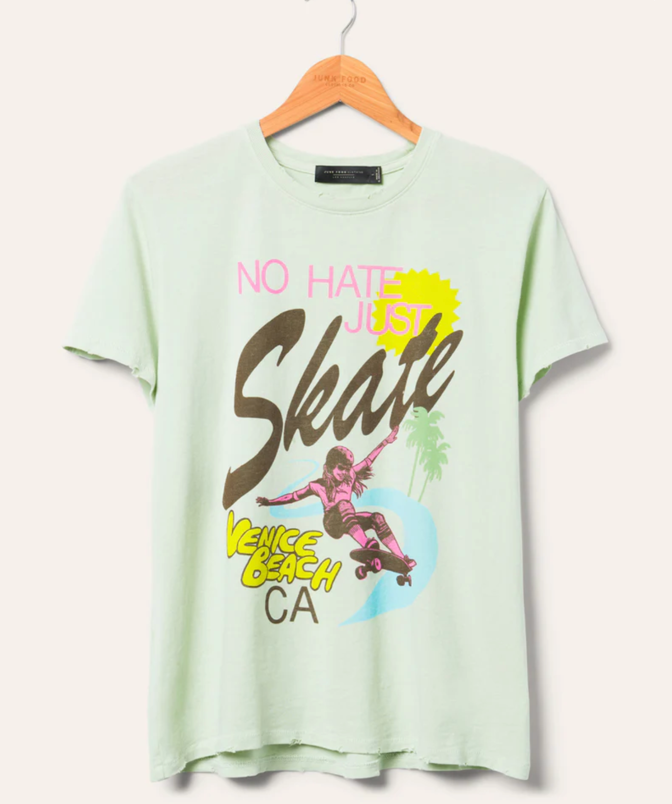 WOMEN'S NO HATE JUST SKATE VINTAGE TEE