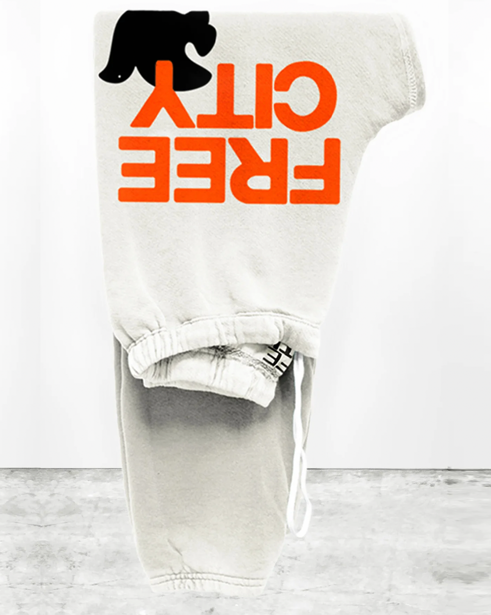 FREECITYlarge sweatpant - creamyyumm