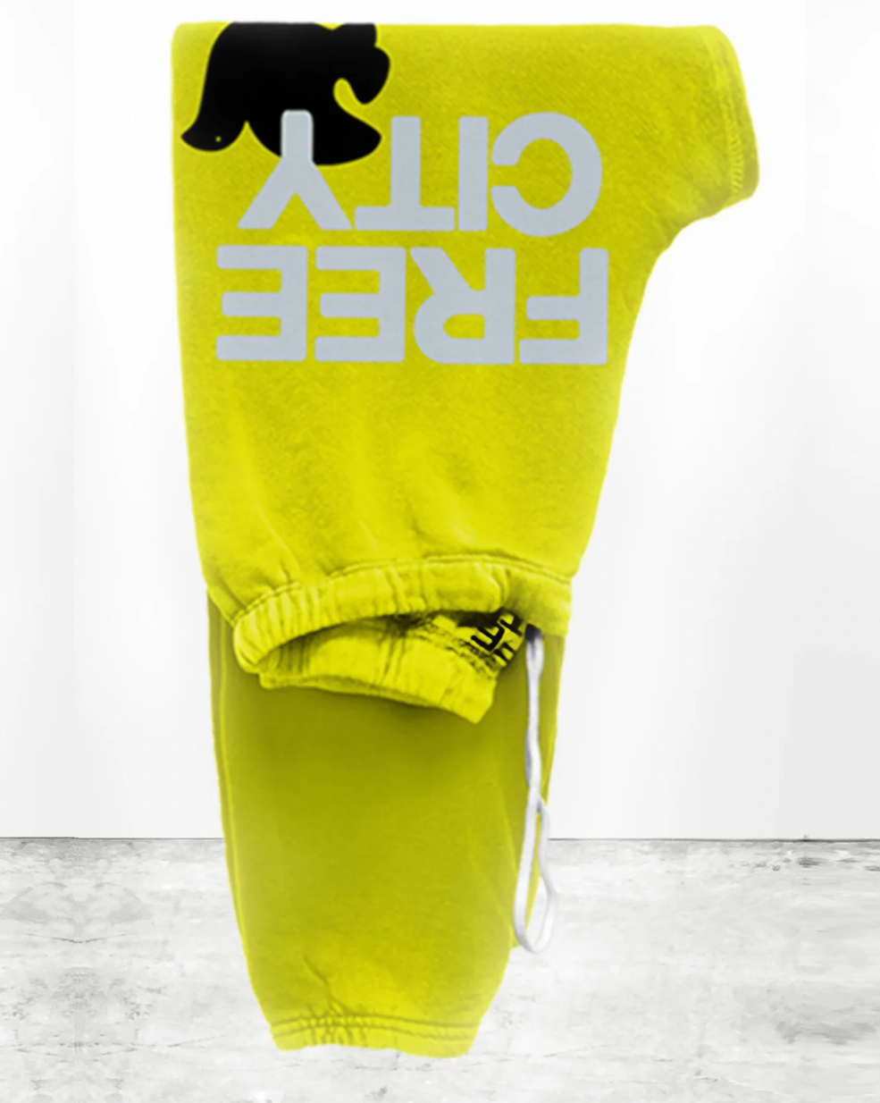 FREECITYlarge sweatpant - glow yellow