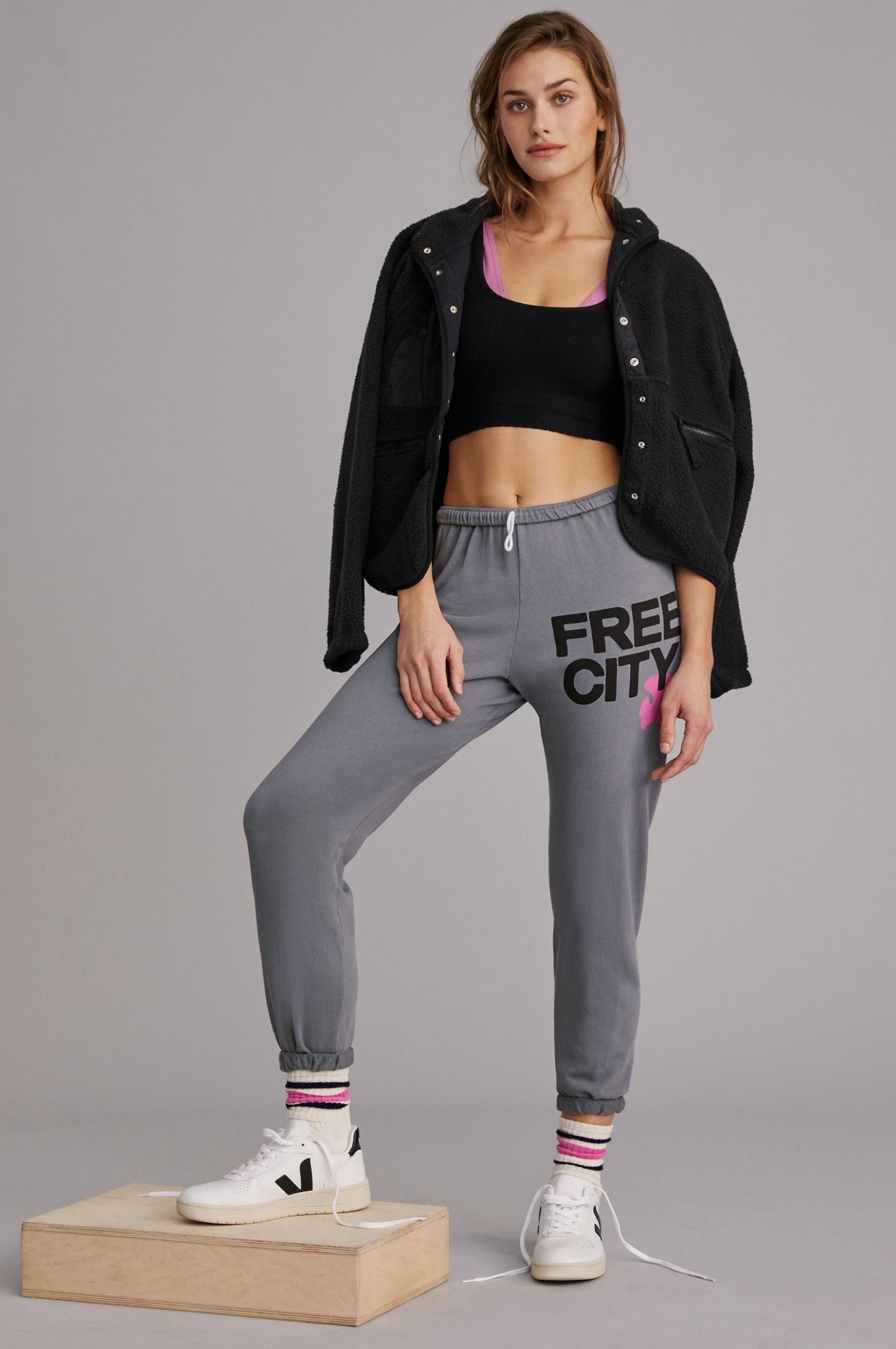 FREECITYlarge sweatpant - grayart