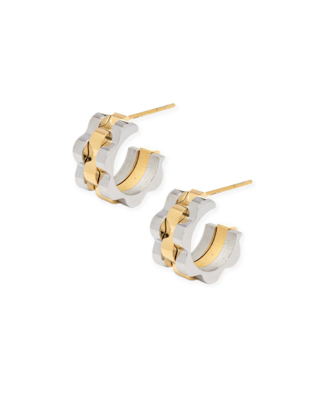 Roll X Style Watch Band Mini Hoop Earring- Earring 14K Gold