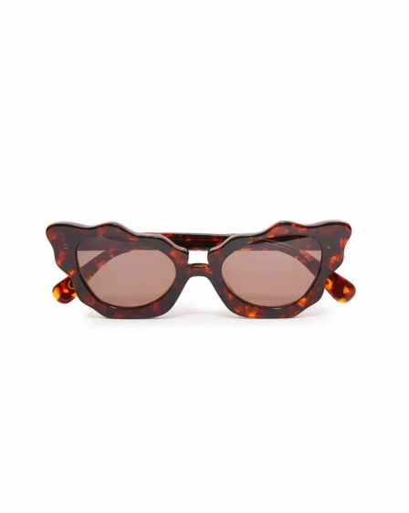 TORTOISE BEVERLY HILLS CAT-EYE SUNGLASSES