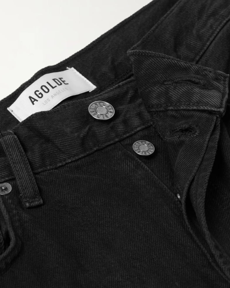 90's Pinch Waist High Rise Straight In Crushed