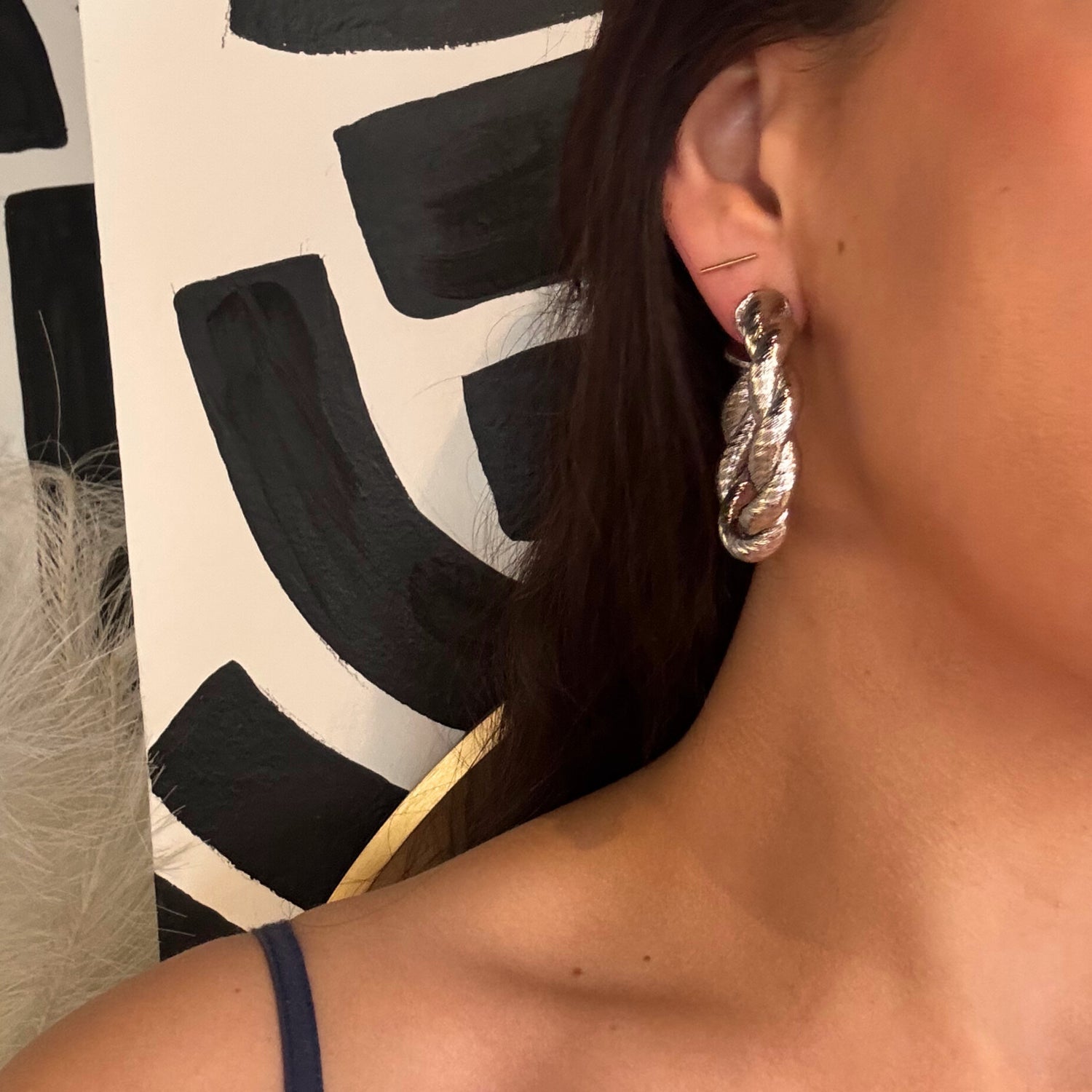 Rope Hoop Earrings