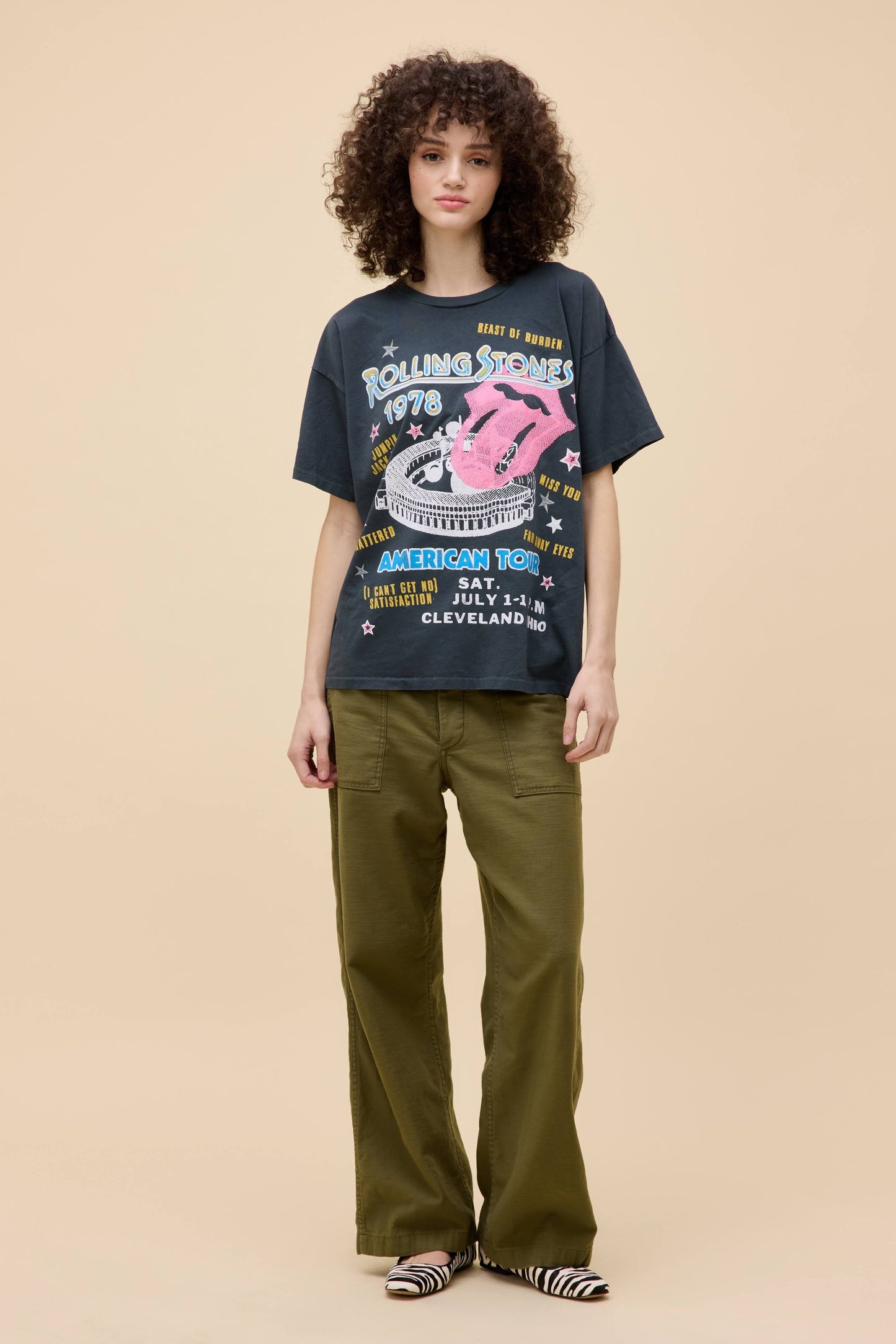 Rolling Stones 1978 American Tour Merch Tee