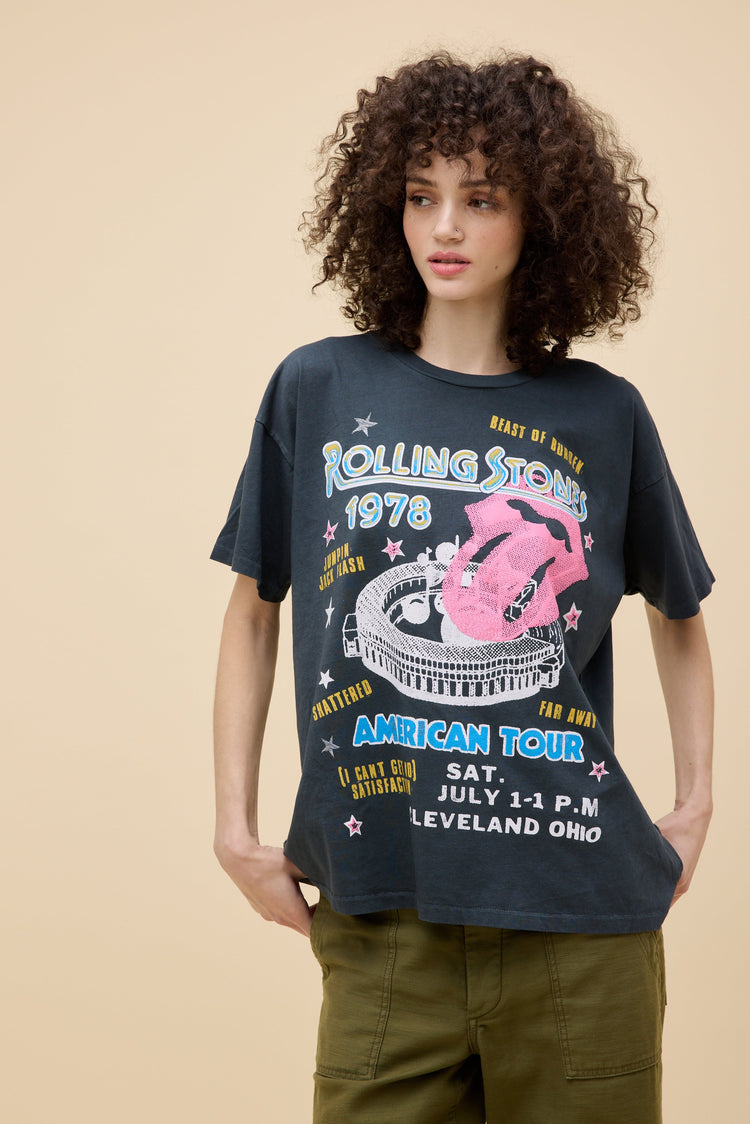 Rolling Stones 1978 American Tour Merch Tee