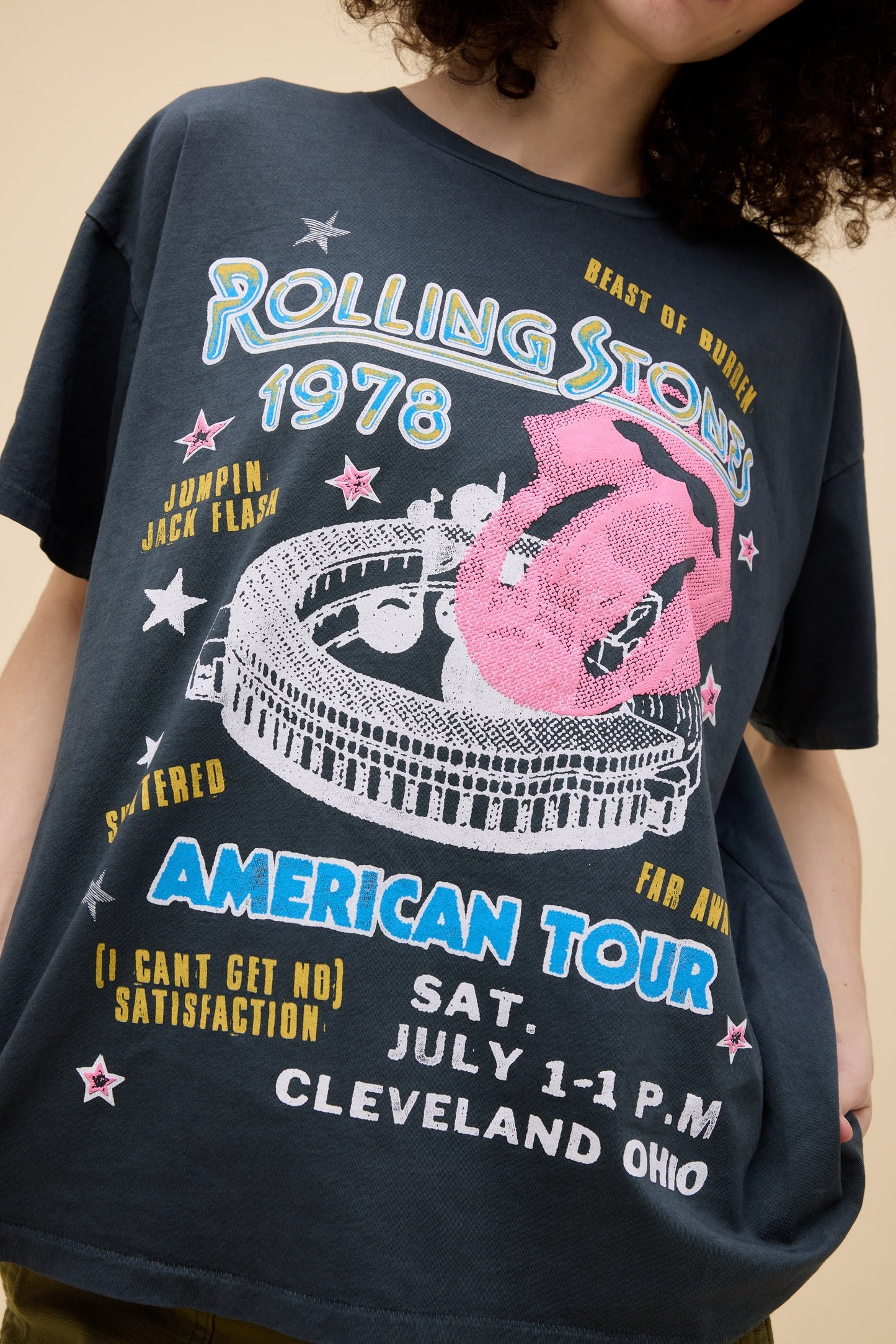 Rolling Stones 1978 American Tour Merch Tee