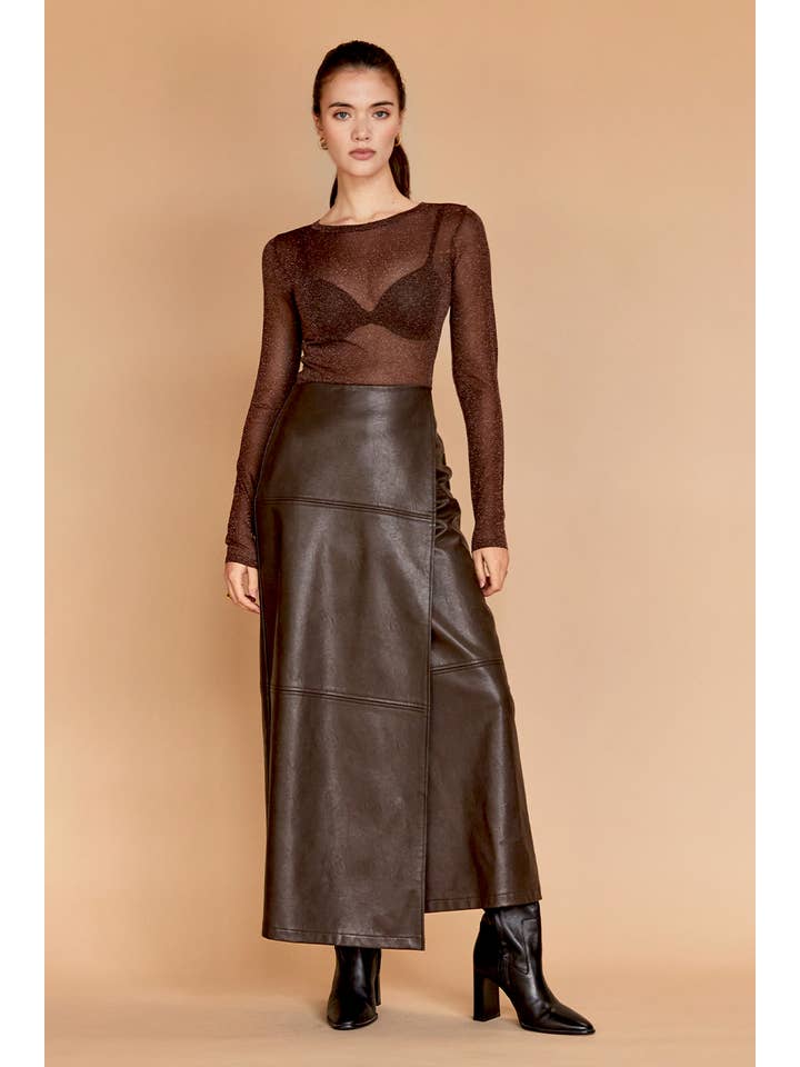 Eliana Lurex Sheer Top
