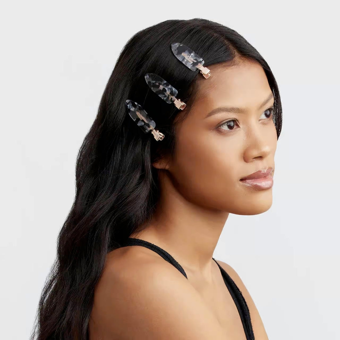 Eco-Friendly Creaseless Clips 4pc Set - Black