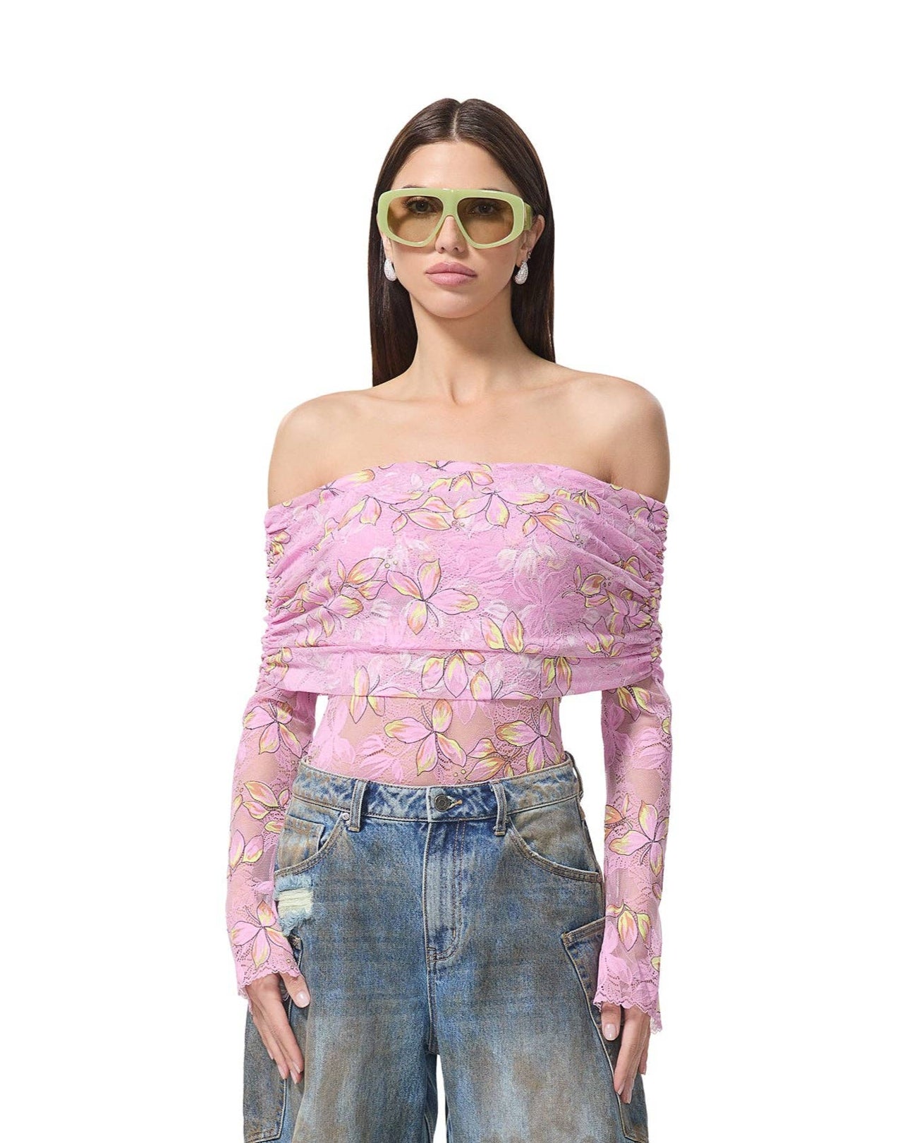 Lennox Bodysuit - Lilac Lace