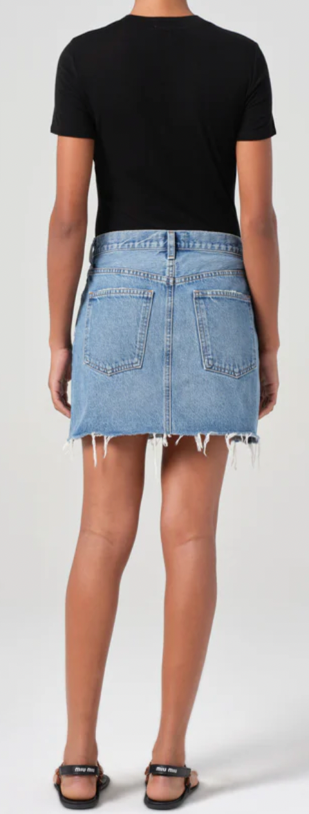 V-Waist Mini Skirt In Fairway