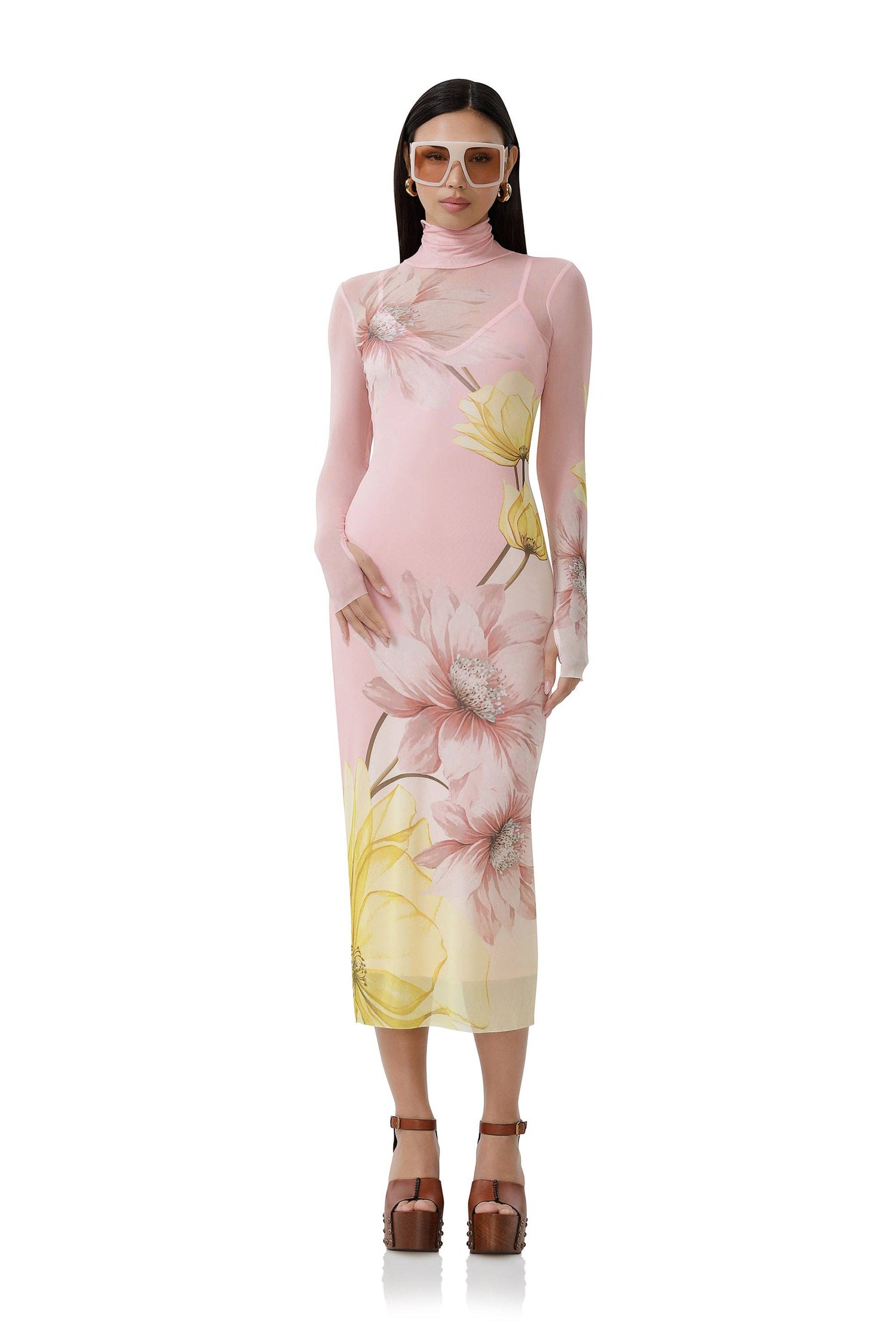 Shailene Dress - Coral Bloom