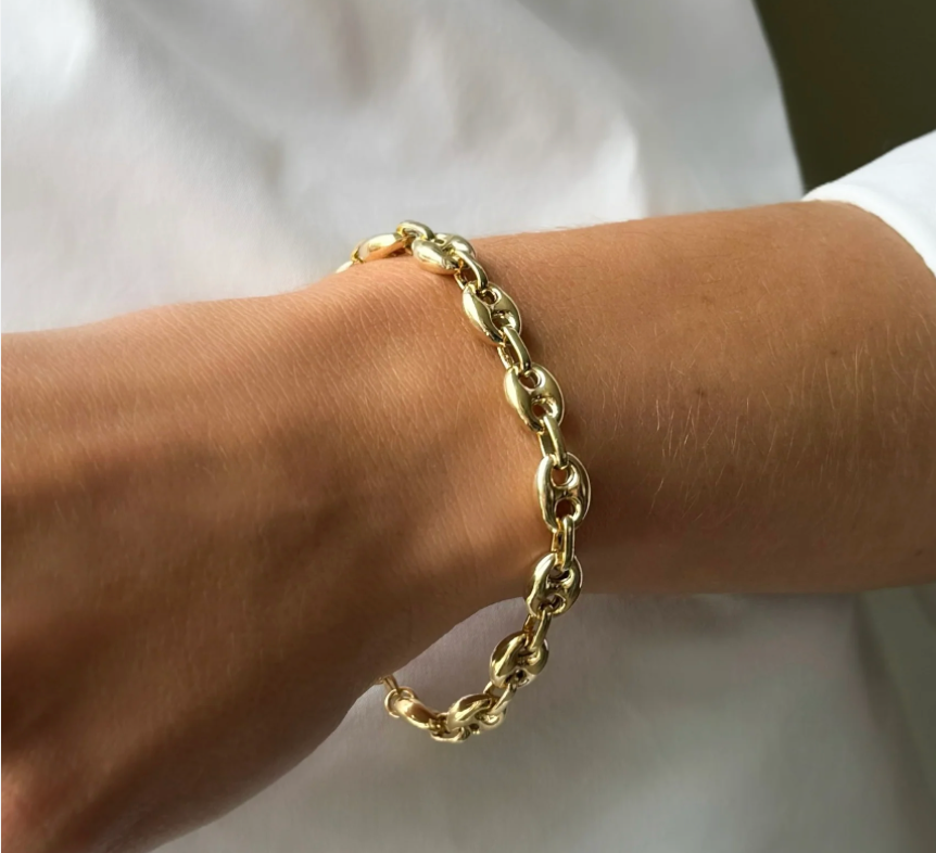 Puffy Mariner Bracelet Stainless Steel