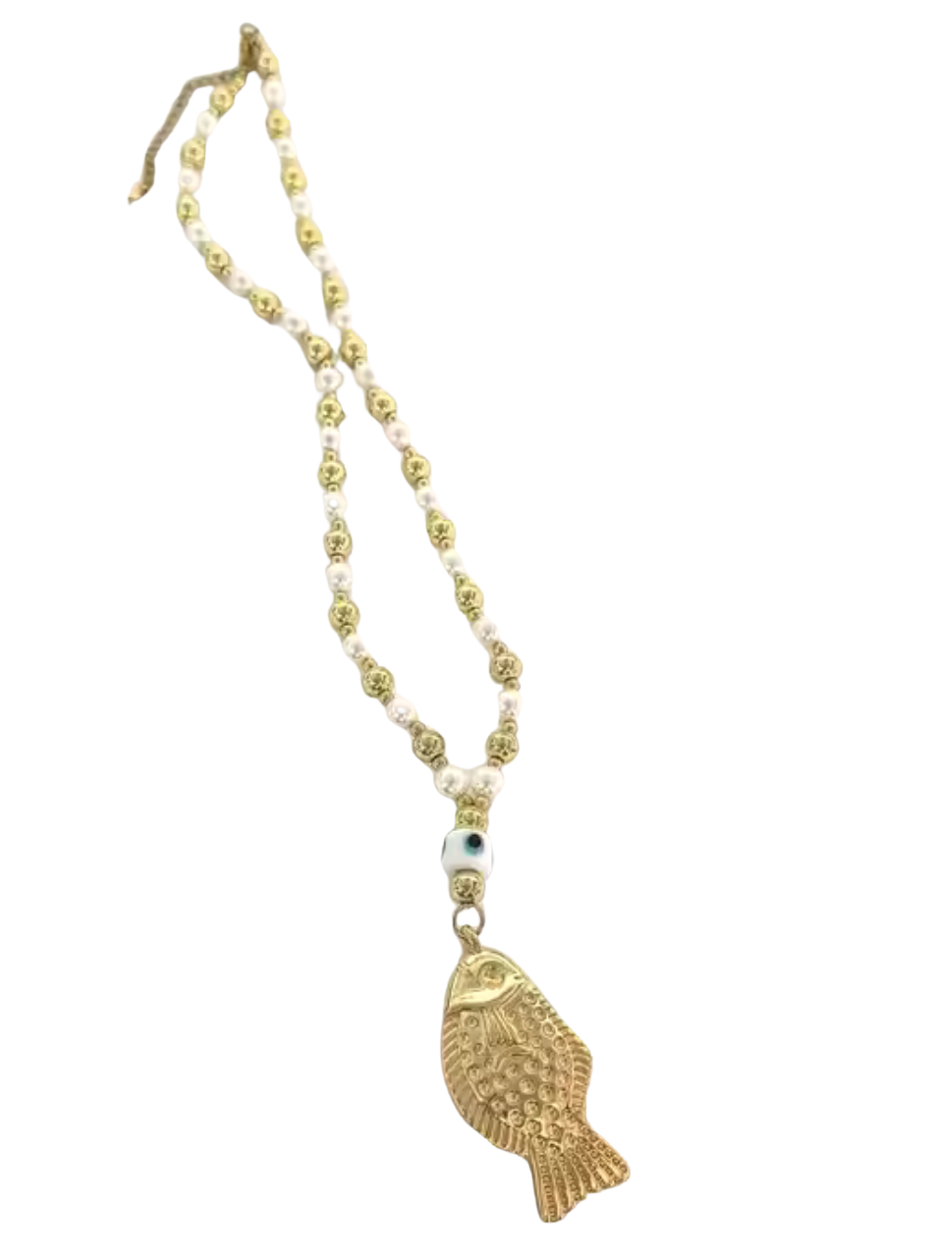 Aglio Italian Lucky Fish Pearl Necklace